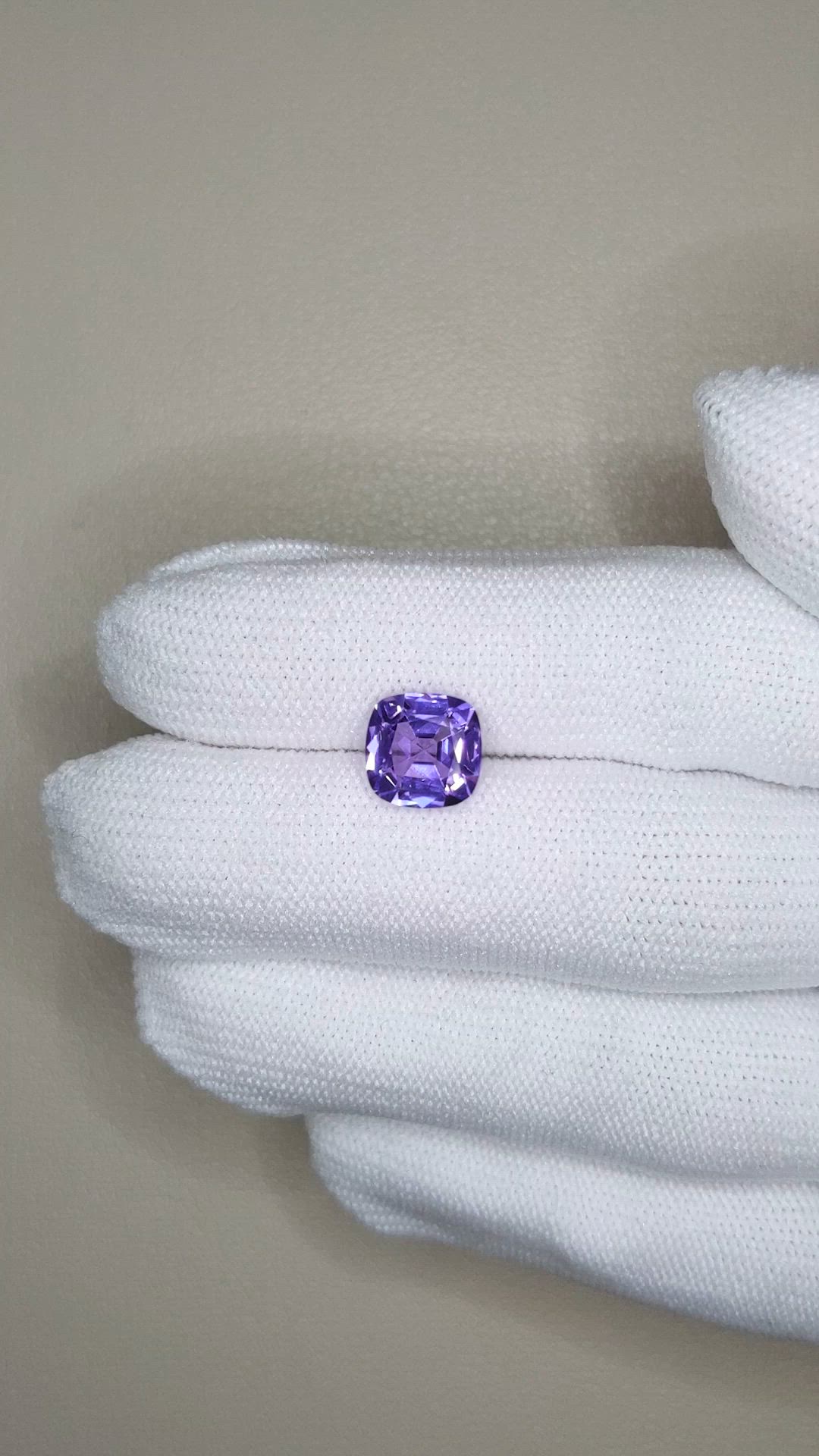 2.48 Ct. Violet Tanzanite from Tanzania Size Video