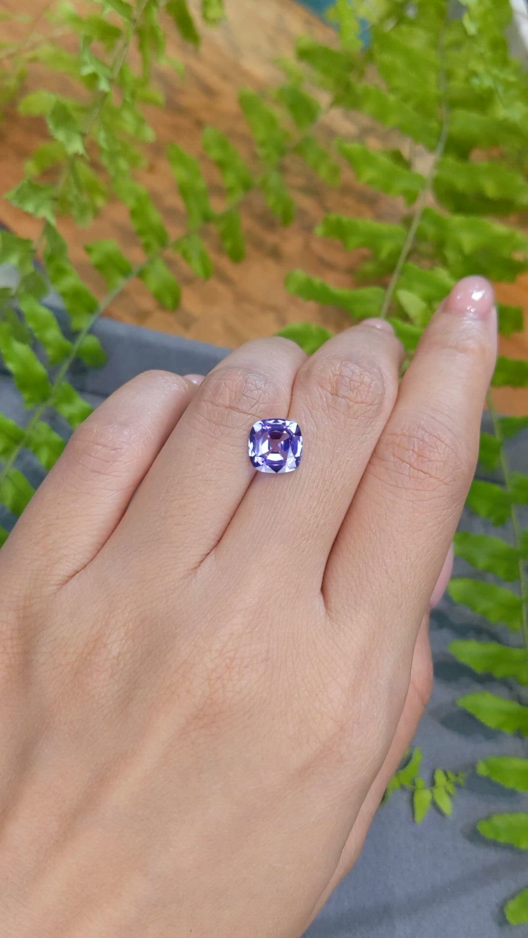 2.48 Ct. Violet Tanzanite from Tanzania Size Video
