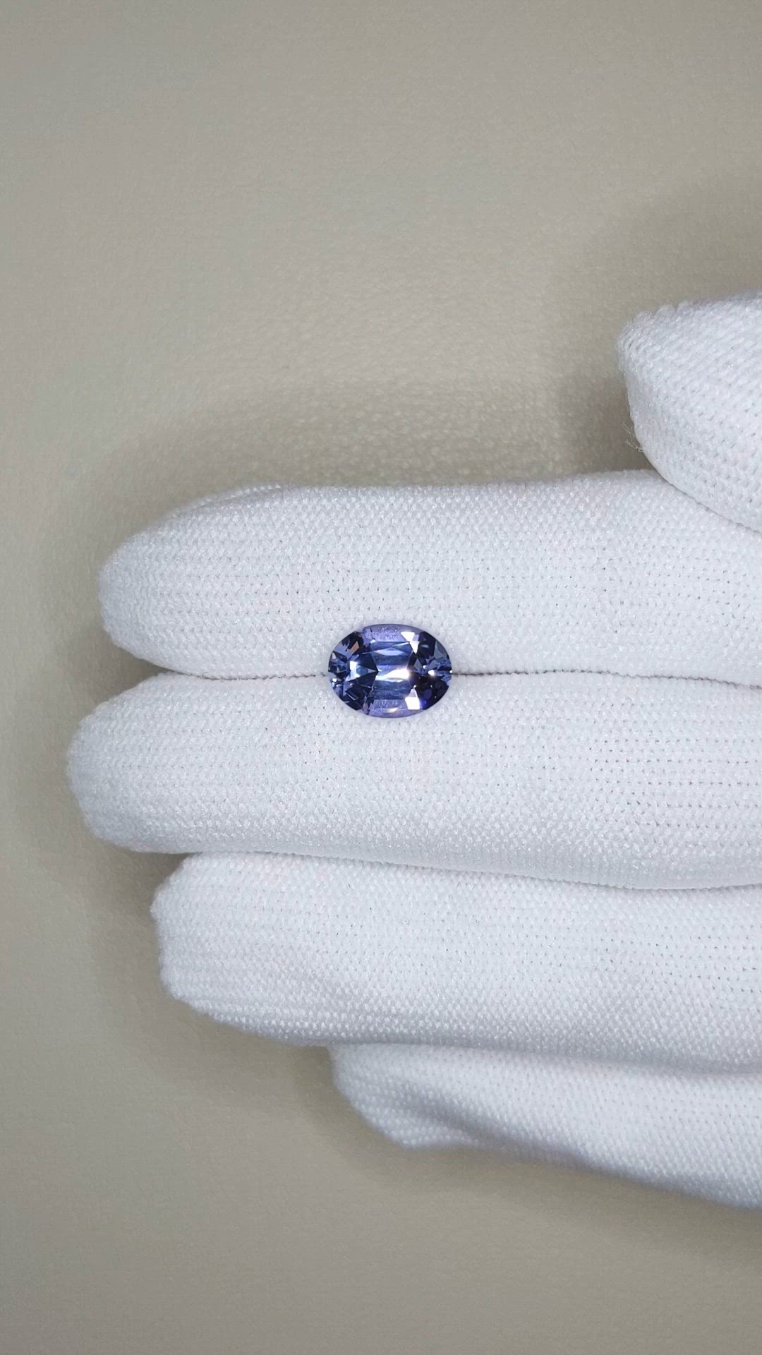 2.47 Ct. Violetish Blue Tanzanite from Tanzania Size Video
