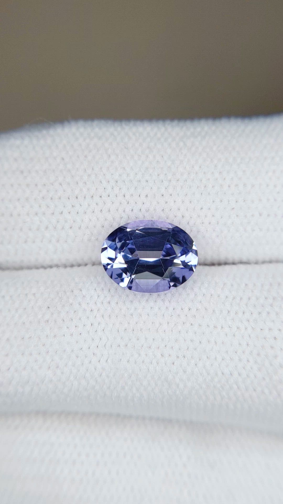 2.47 Ct. Violetish Blue Tanzanite from Tanzania Size Video