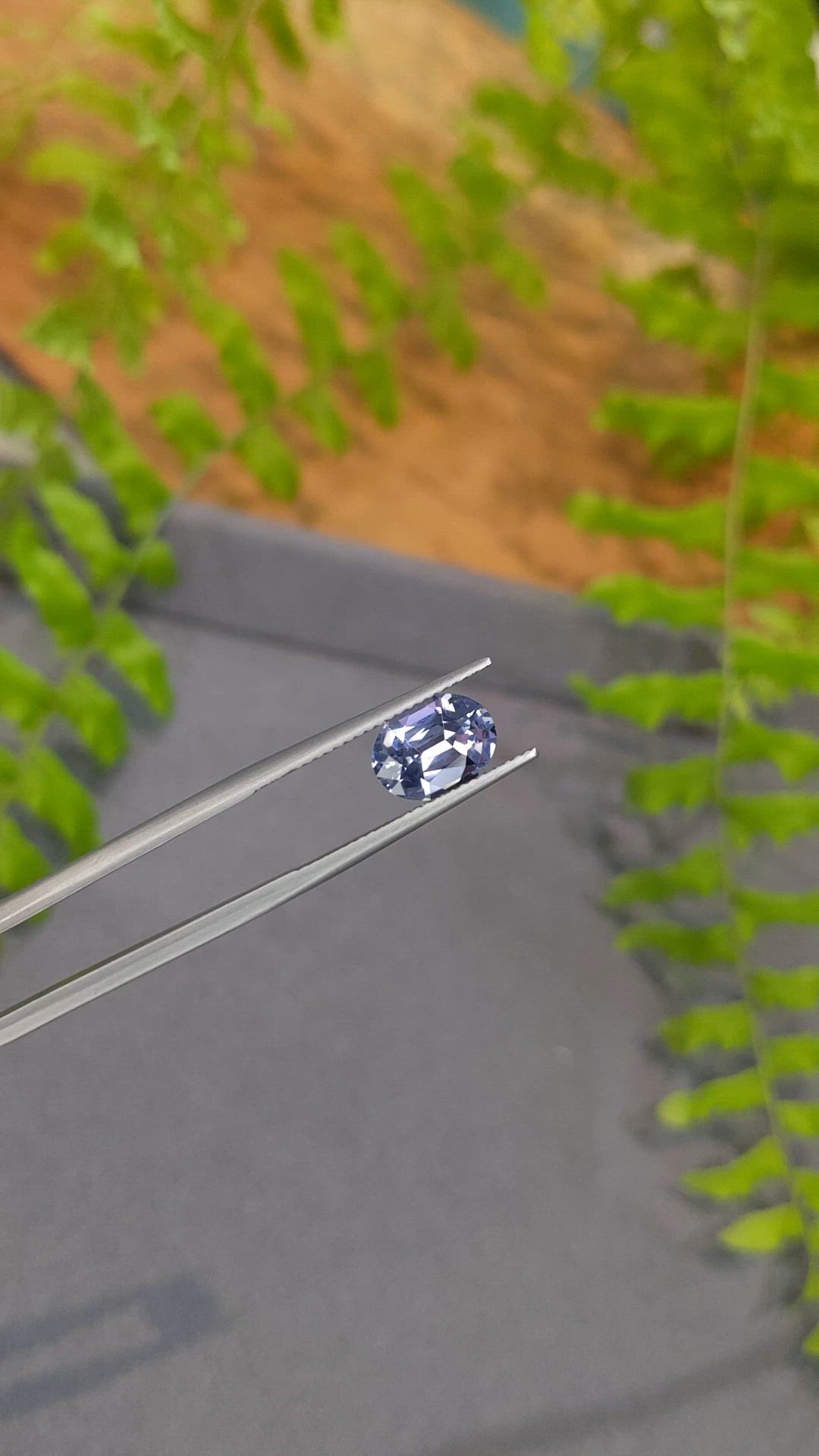 2.47 Ct. Violetish Blue Tanzanite from Tanzania Size Video
