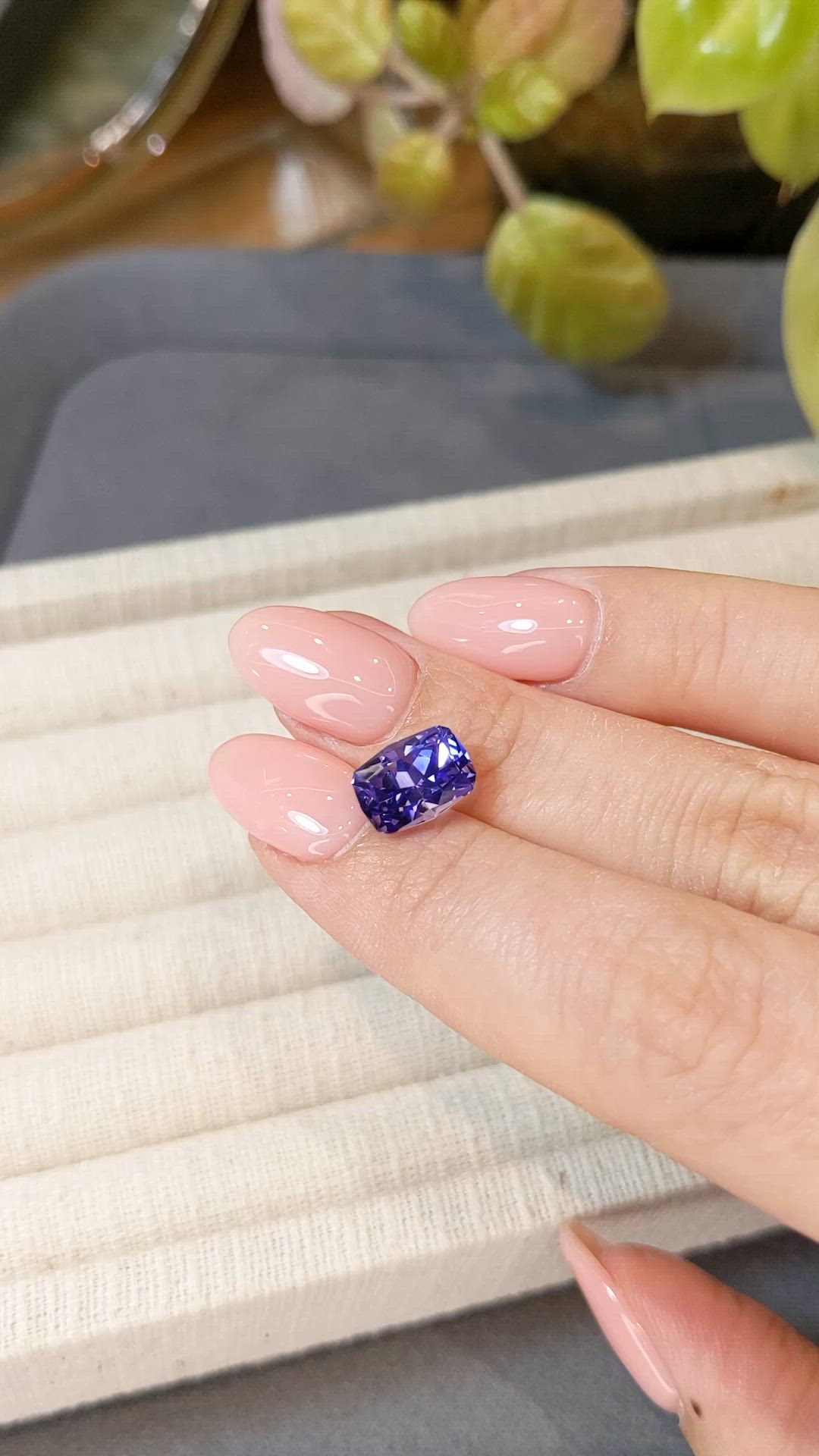 3.10 Ct. Violet Tanzanite from Tanzania Size Video