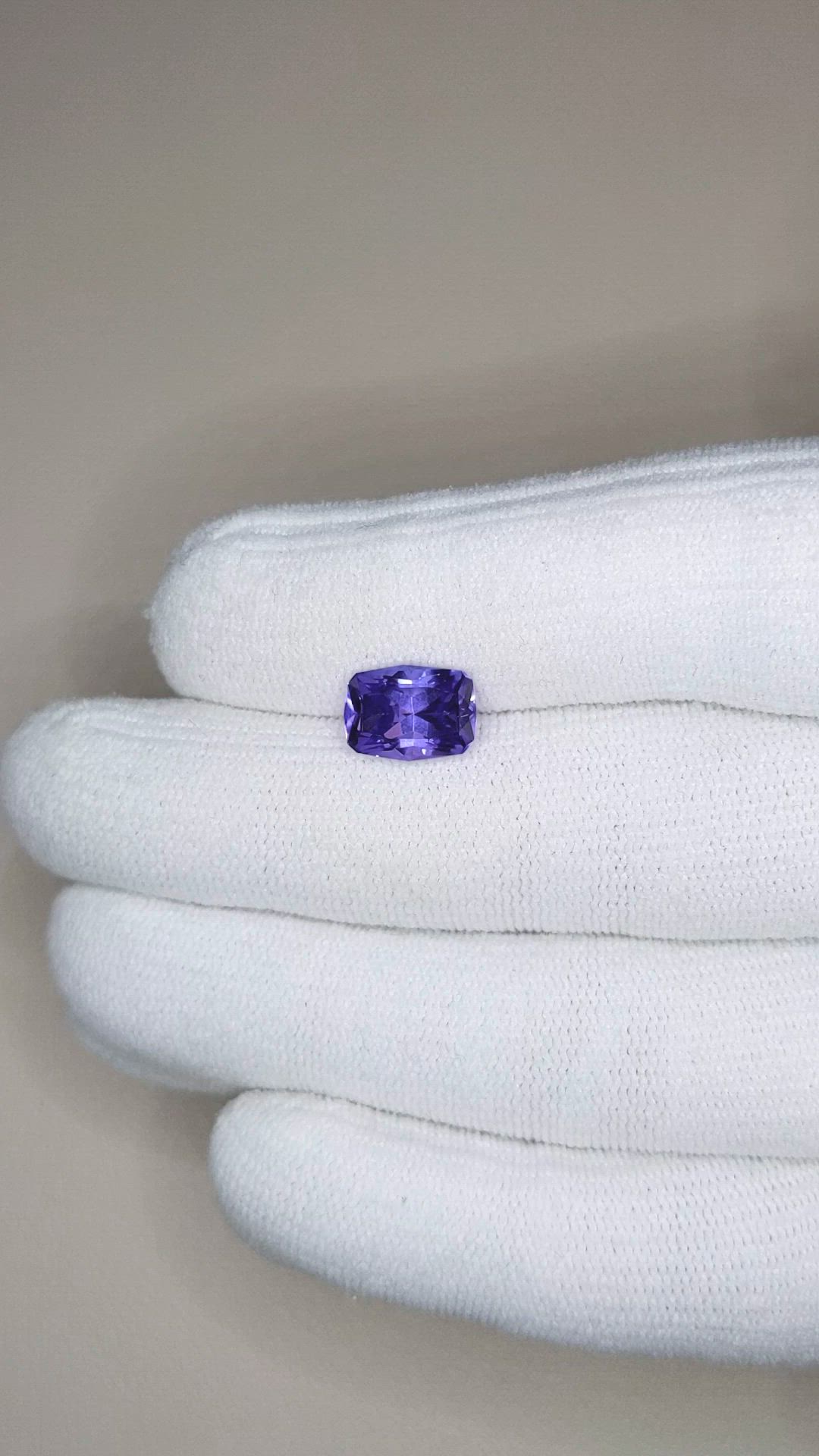 3.10 Ct. Violet Tanzanite from Tanzania Size Video