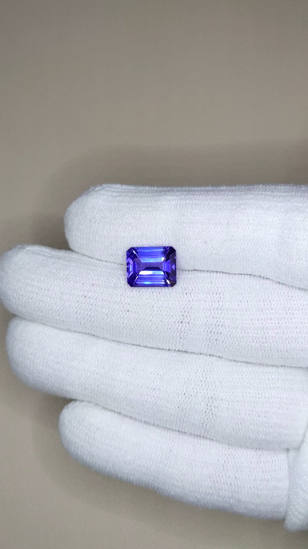 3.68 Ct. Violetish Blue Tanzanite from Tanzania Size Video