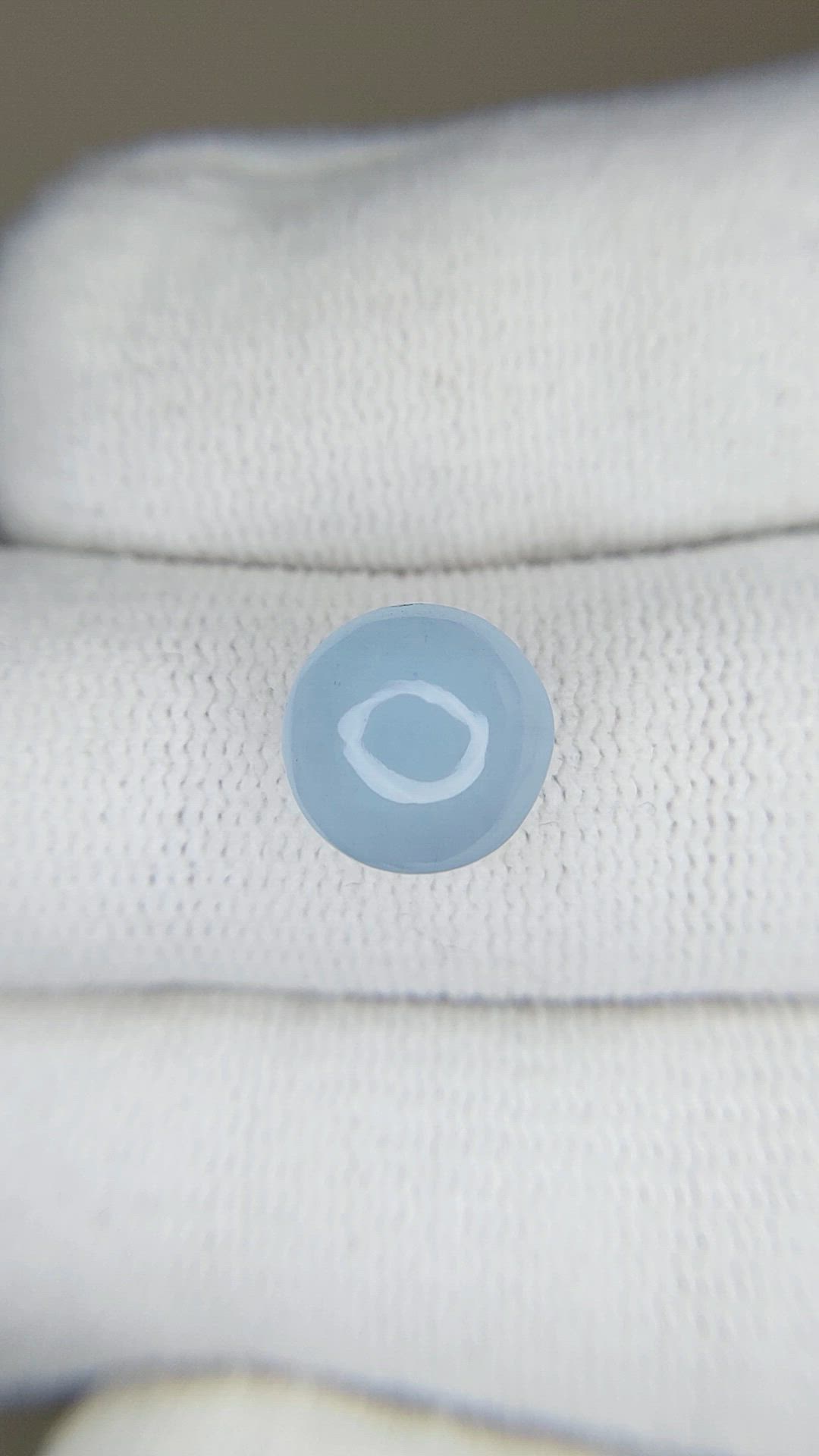 3.85 Ct. Blue Cabochon Aquamarine from Brazil Size Video