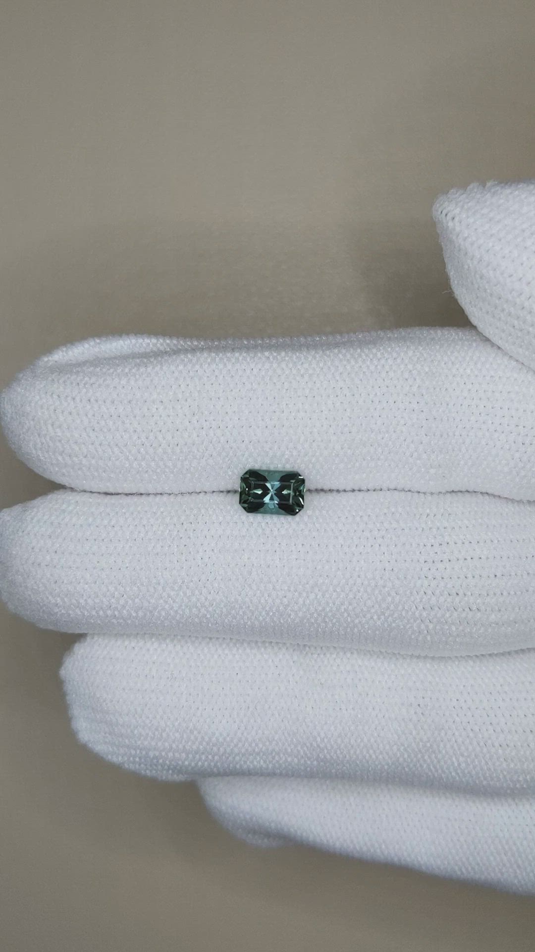 0.83 Ct. Bluish Green Tourmaline from Afghanistan Size Video