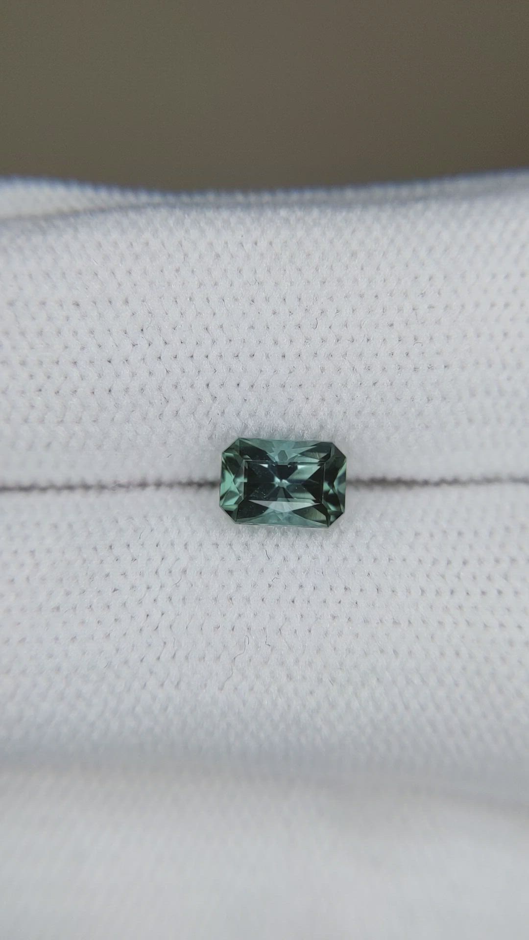 0.83 Ct. Bluish Green Tourmaline from Afghanistan Size Video