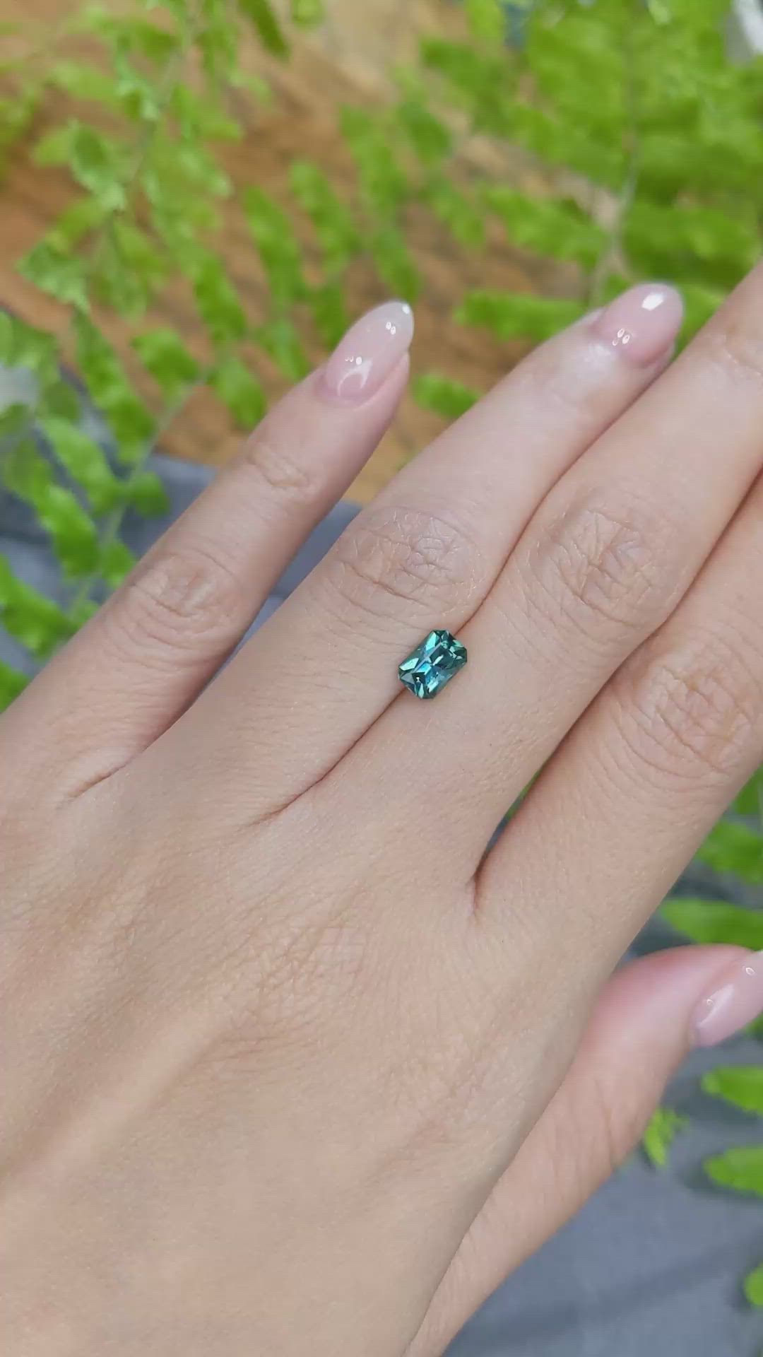 0.83 Ct. Bluish Green Tourmaline from Afghanistan Size Video