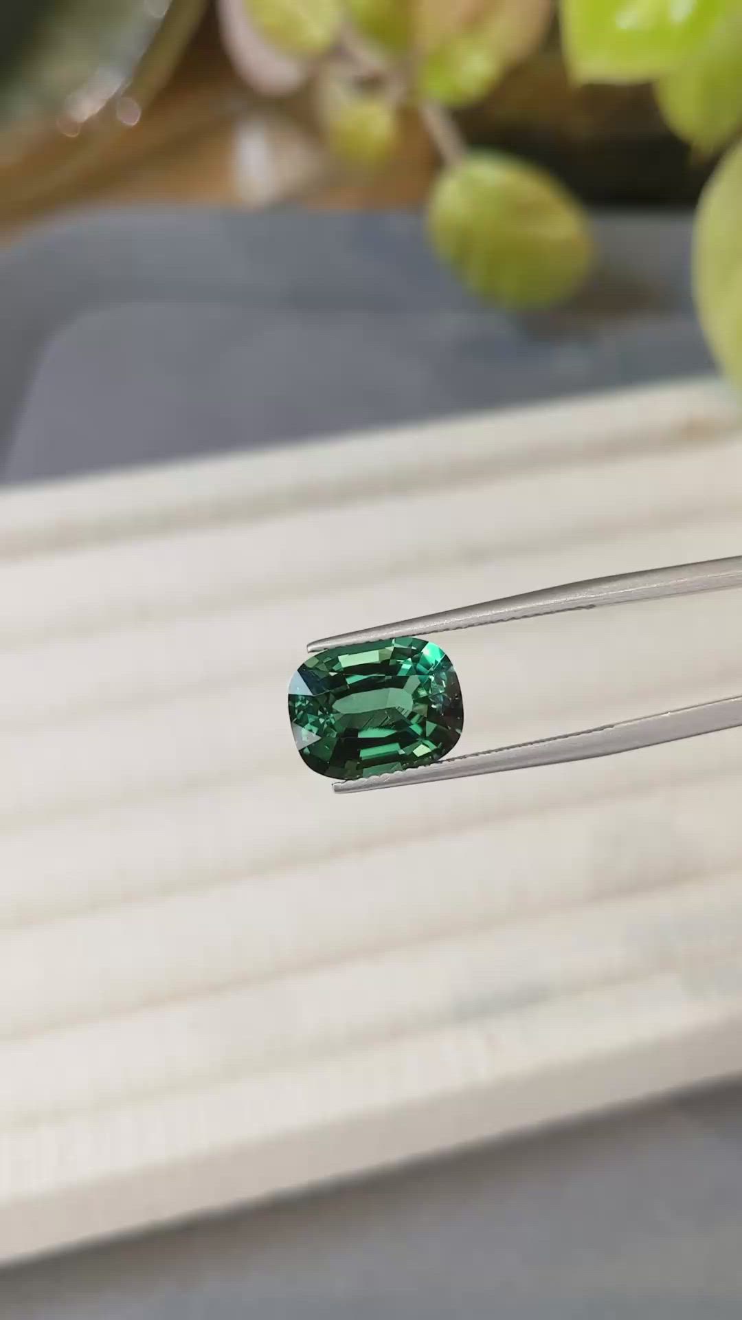 5.29 Ct. Bluish Green Tourmaline from Afghanistan Size Video