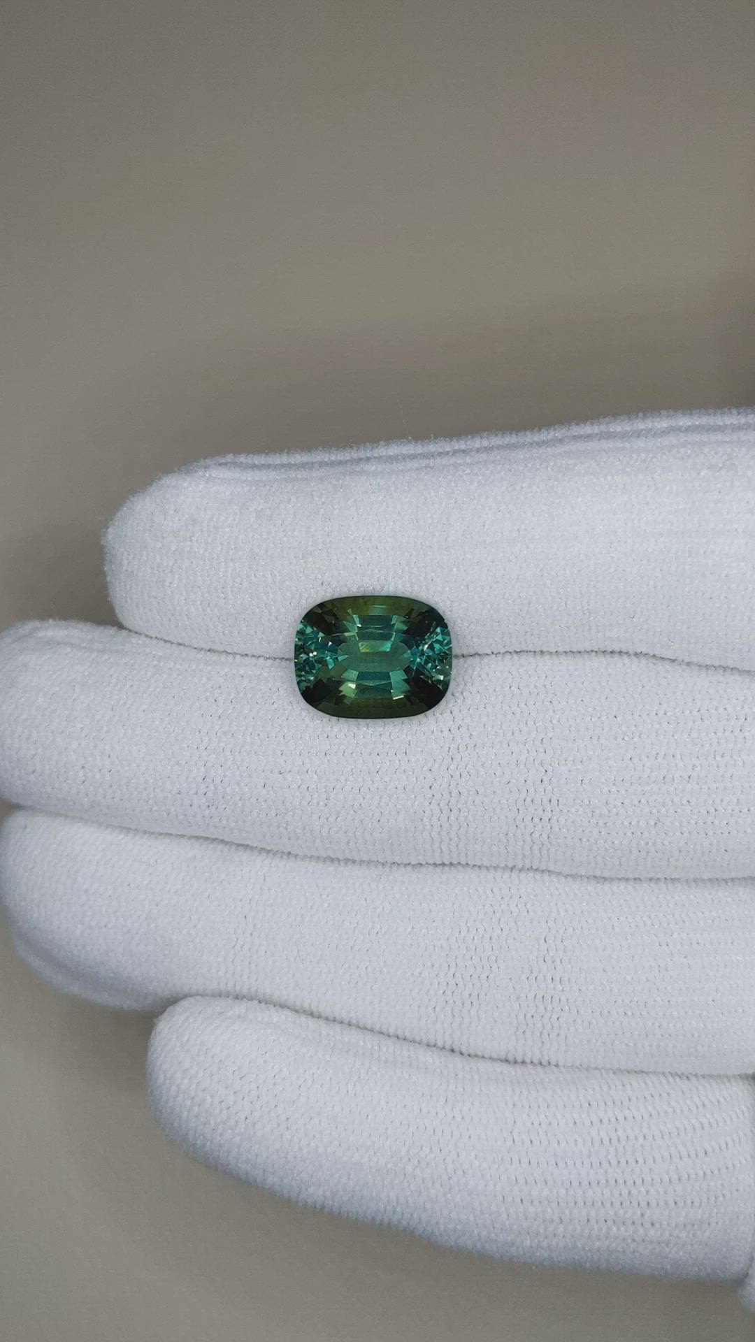 5.29 Ct. Bluish Green Tourmaline from Afghanistan Size Video