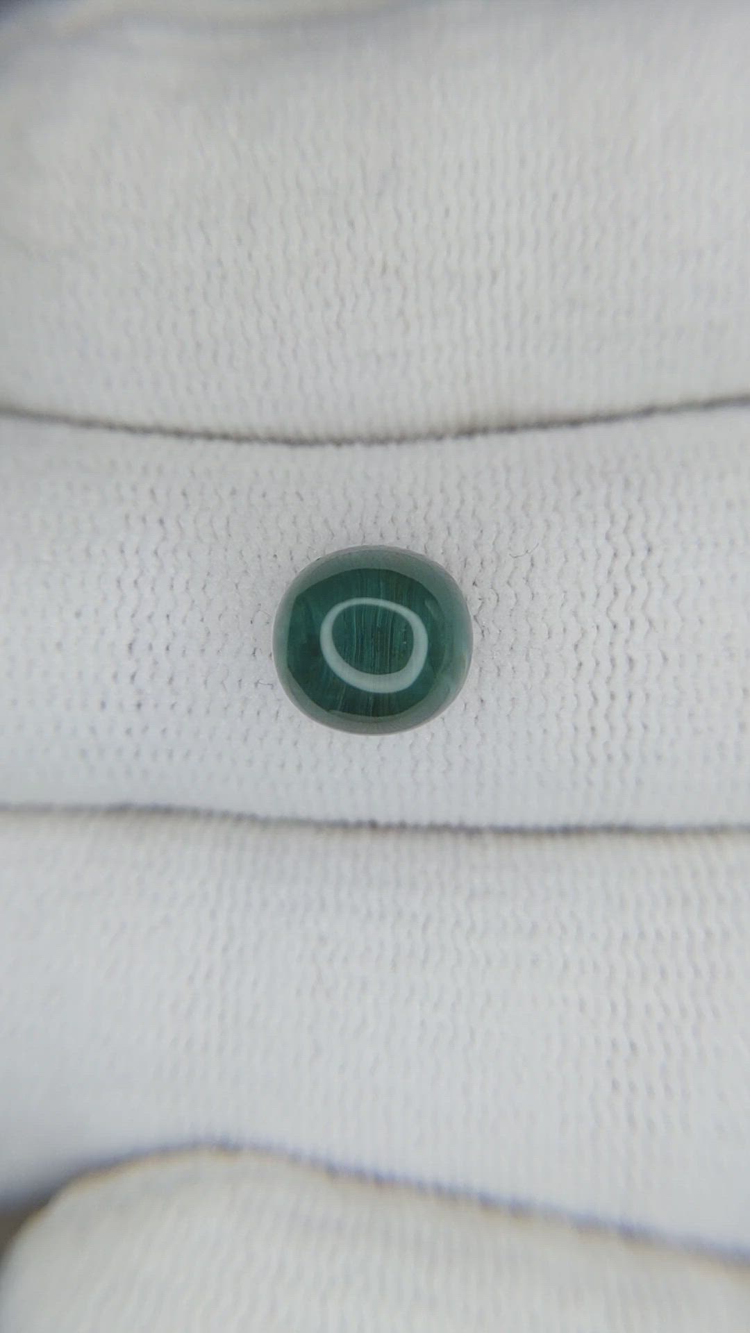3.16 Ct. Bluish Green Cabochon Tourmaline from Brazil Size Video