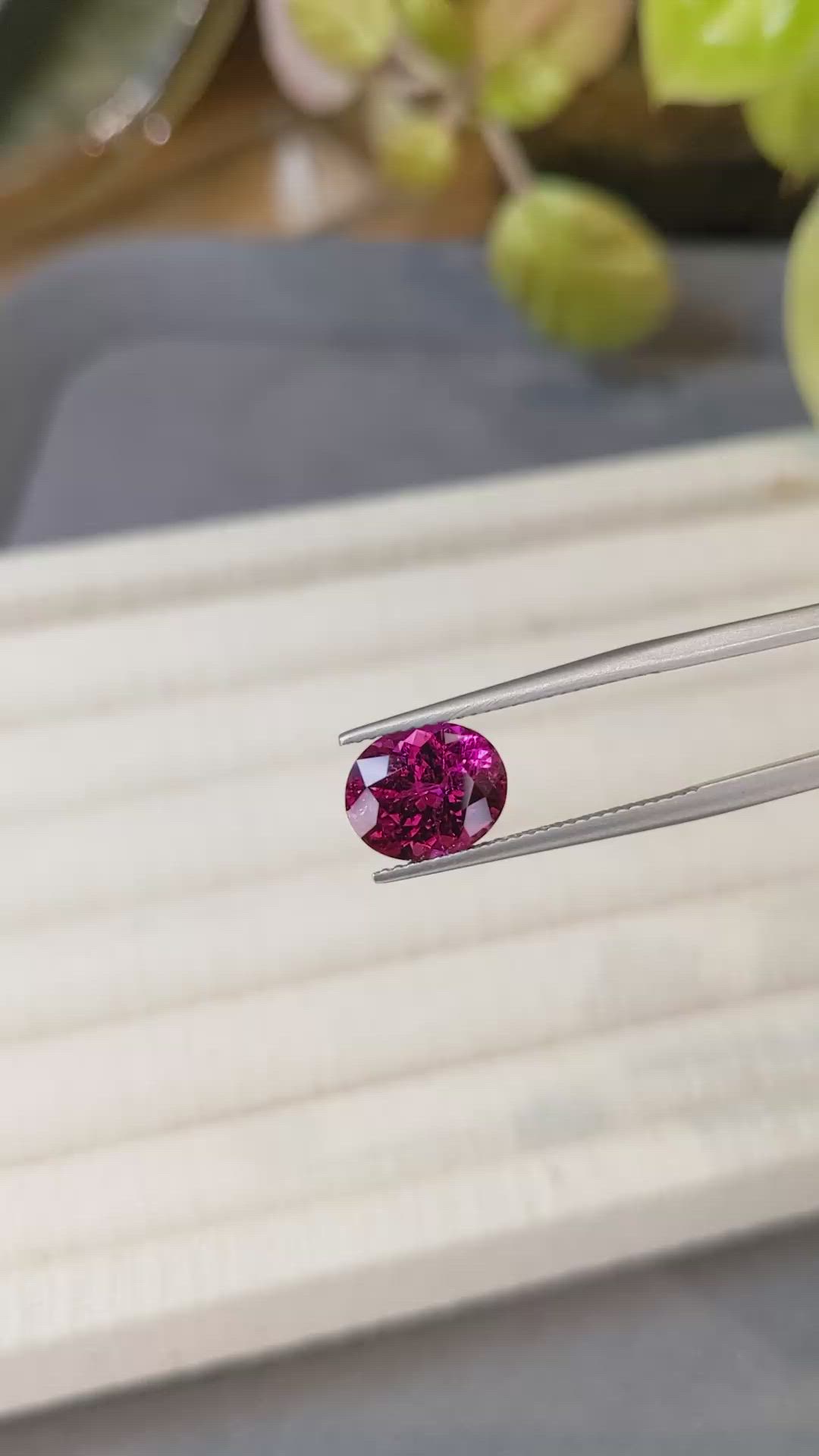 3.11 Ct. Purplish Pink Tourmaline from Mozambique Size Video