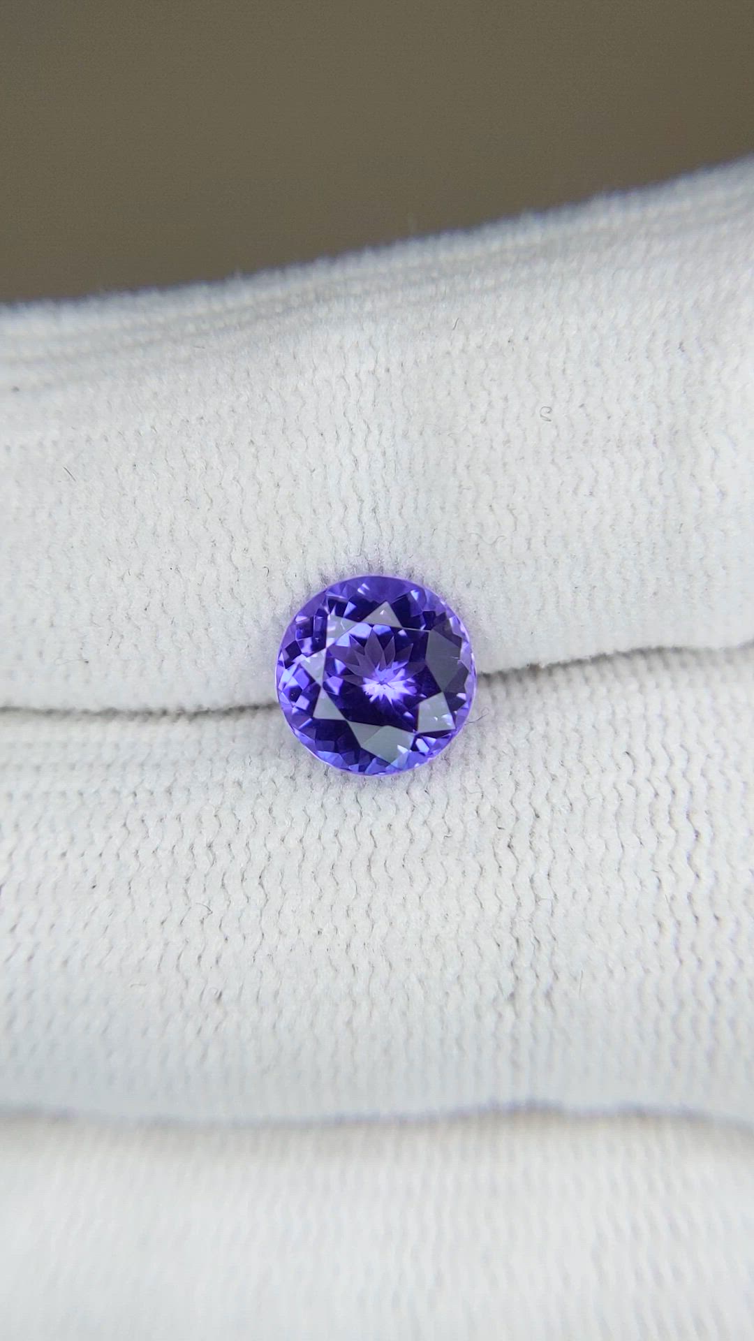 1.96 Ct. Violetish Blue Tanzanite from Tanzania Size Video