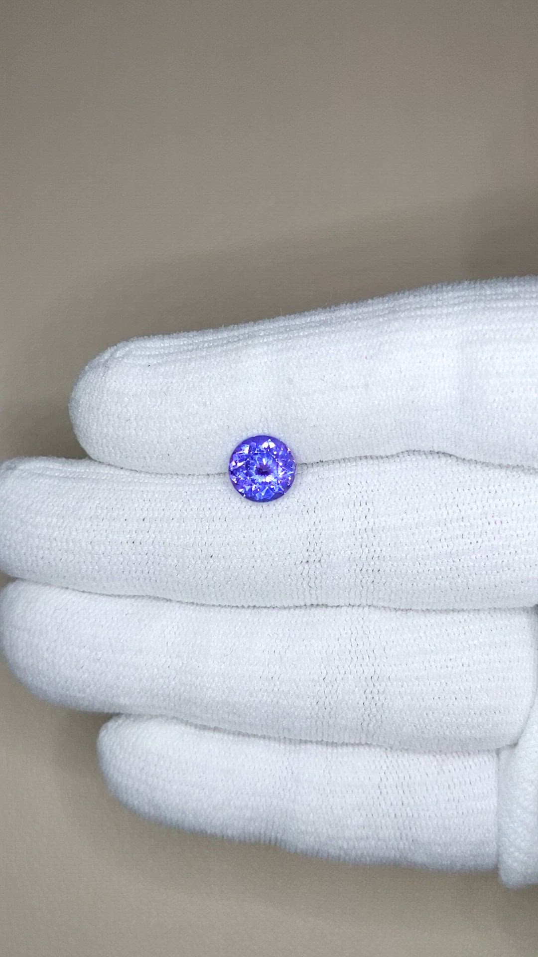 1.96 Ct. Violetish Blue Tanzanite from Tanzania Size Video