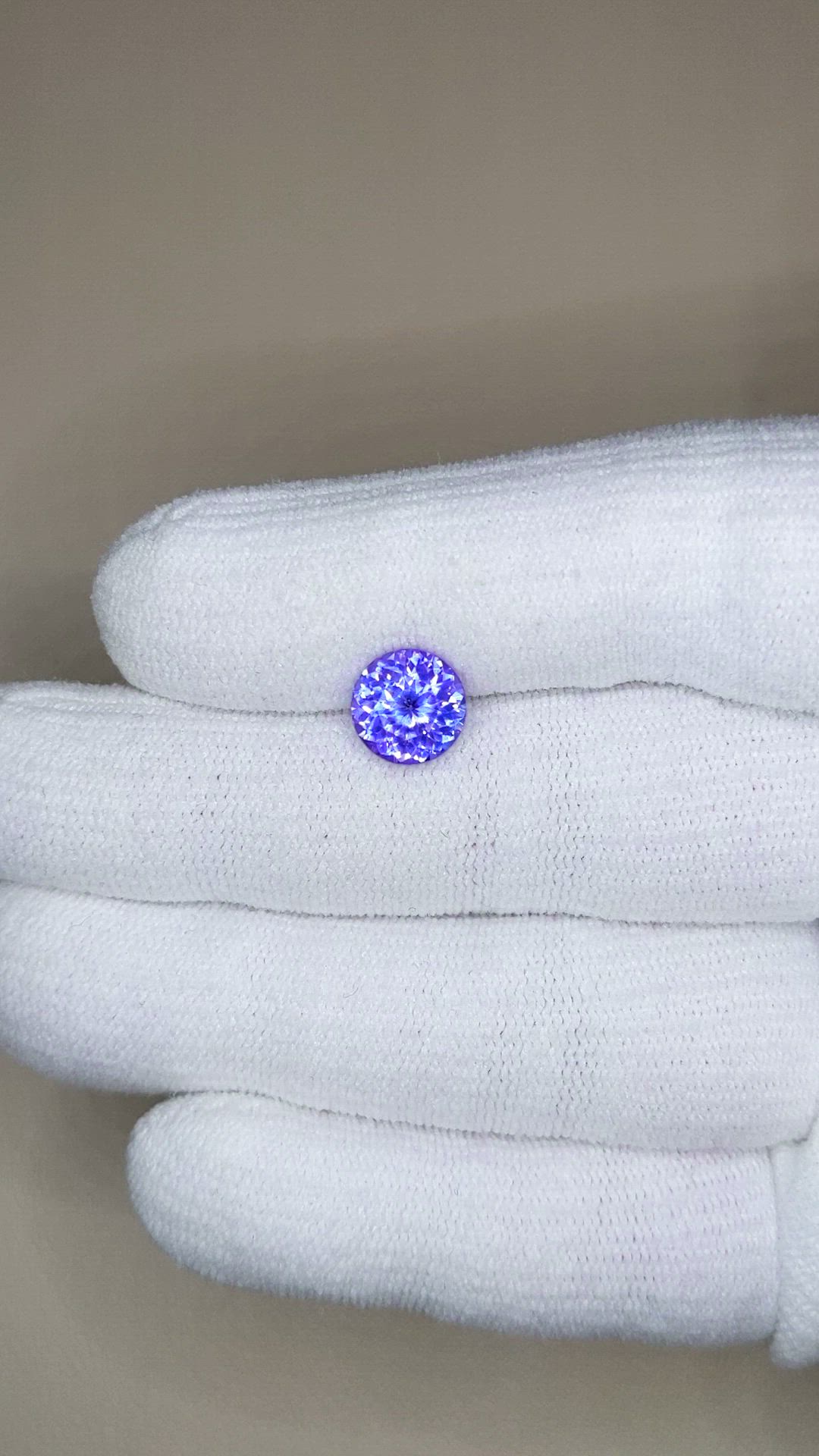 2.60 Ct. Violetish Blue Tanzanite from Tanzania Size Video