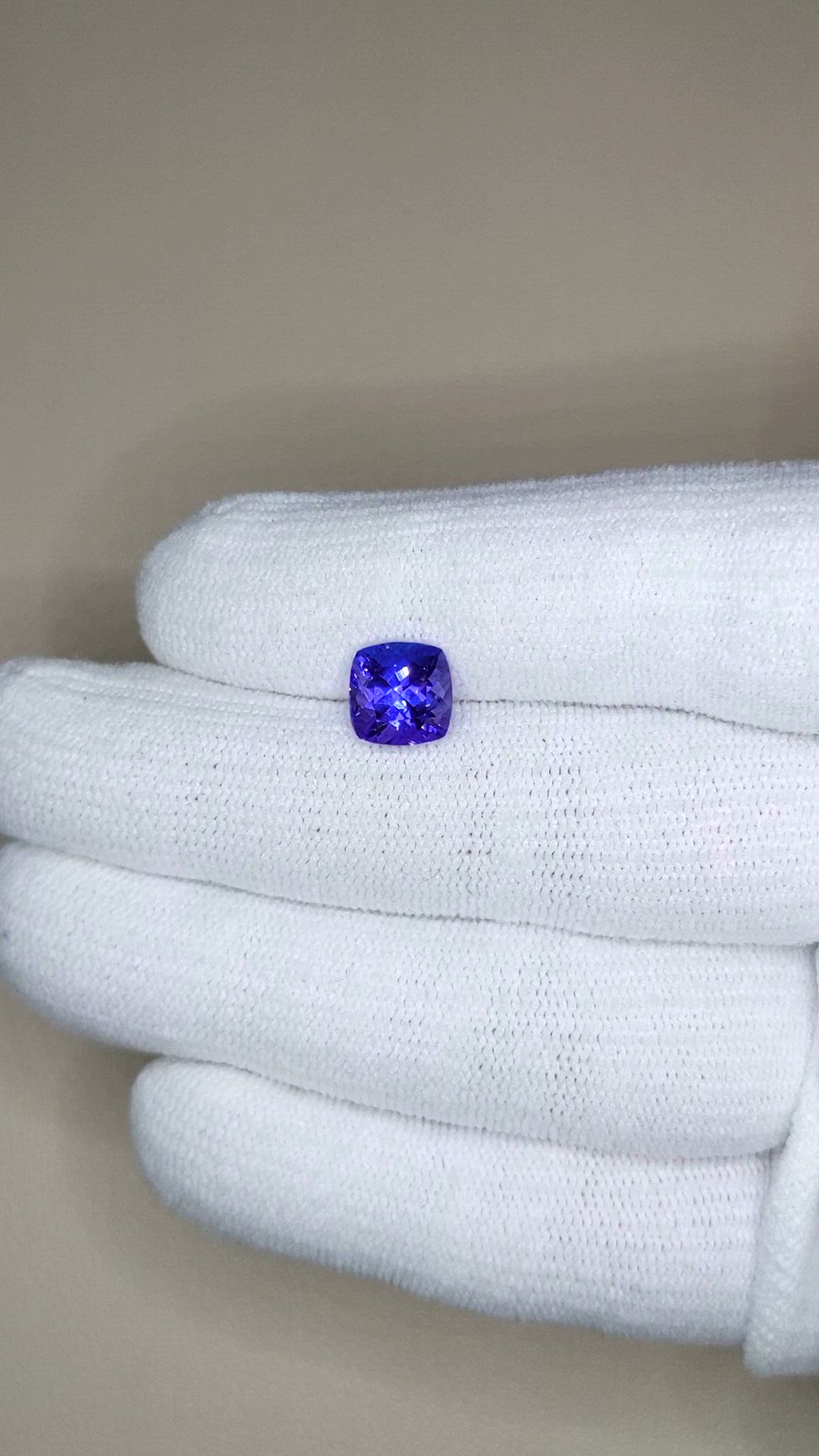 2.70 Ct. Violetish Blue Tanzanite from Tanzania Size Video