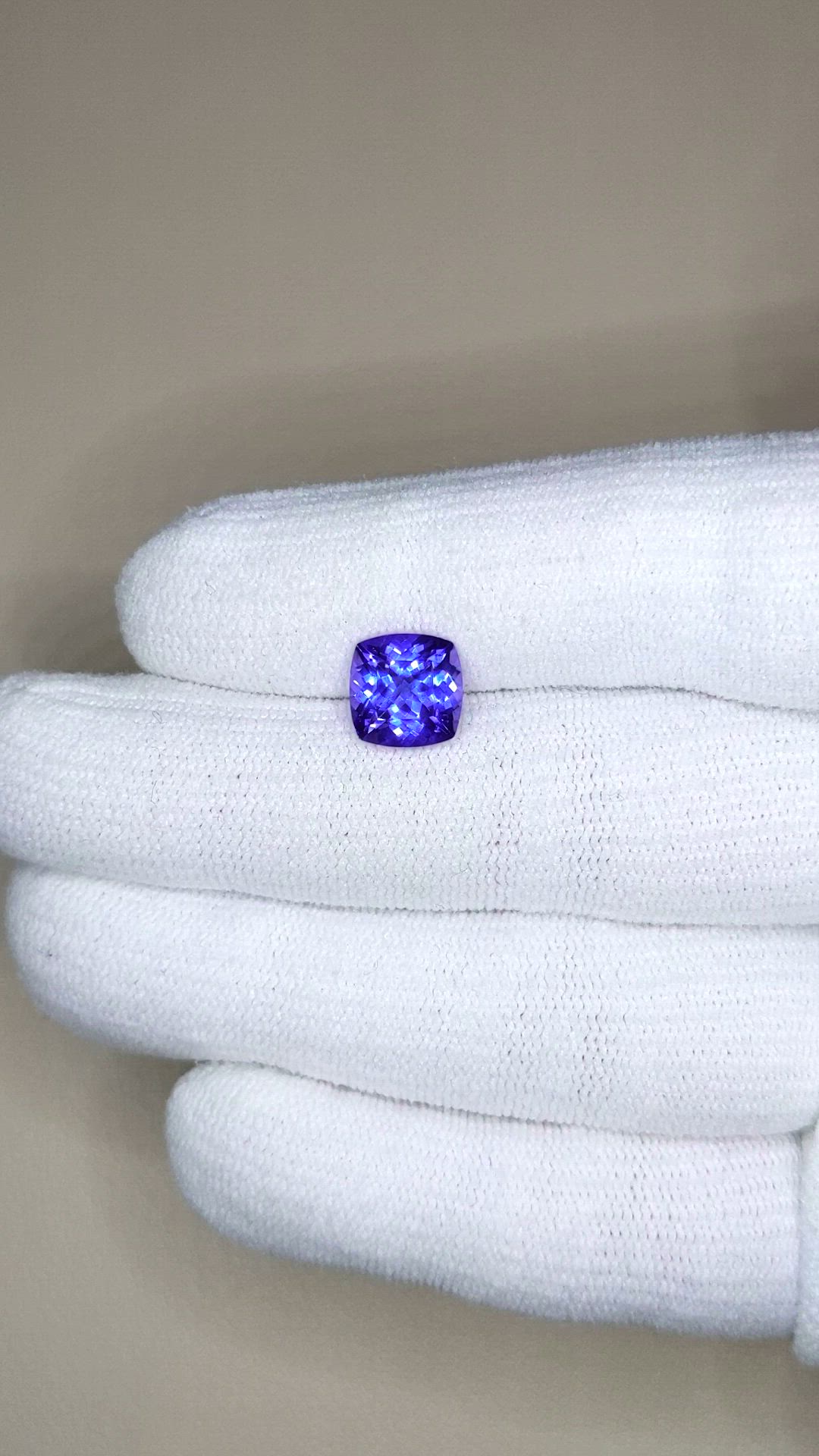 3.07 Ct. Violetish Blue Tanzanite from Tanzania Size Video