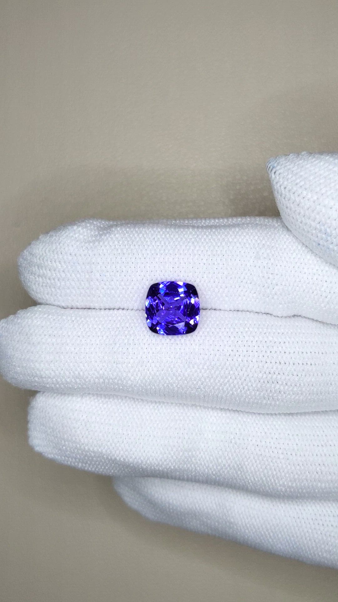 2.84 Ct. Violetish Blue Tanzanite from Tanzania Size Video
