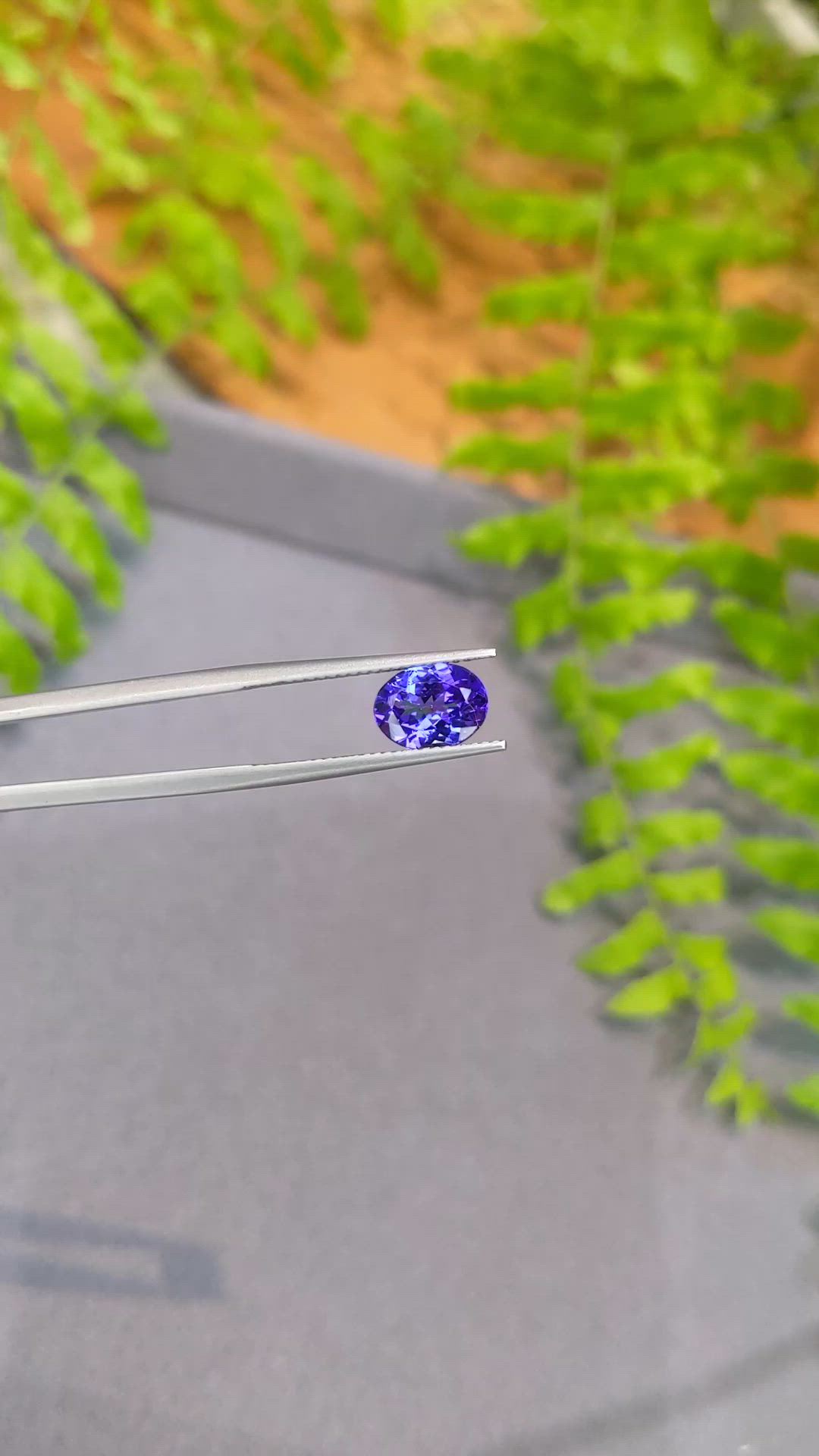 1.84 Ct. Violetish Blue Tanzanite from Tanzania Size Video