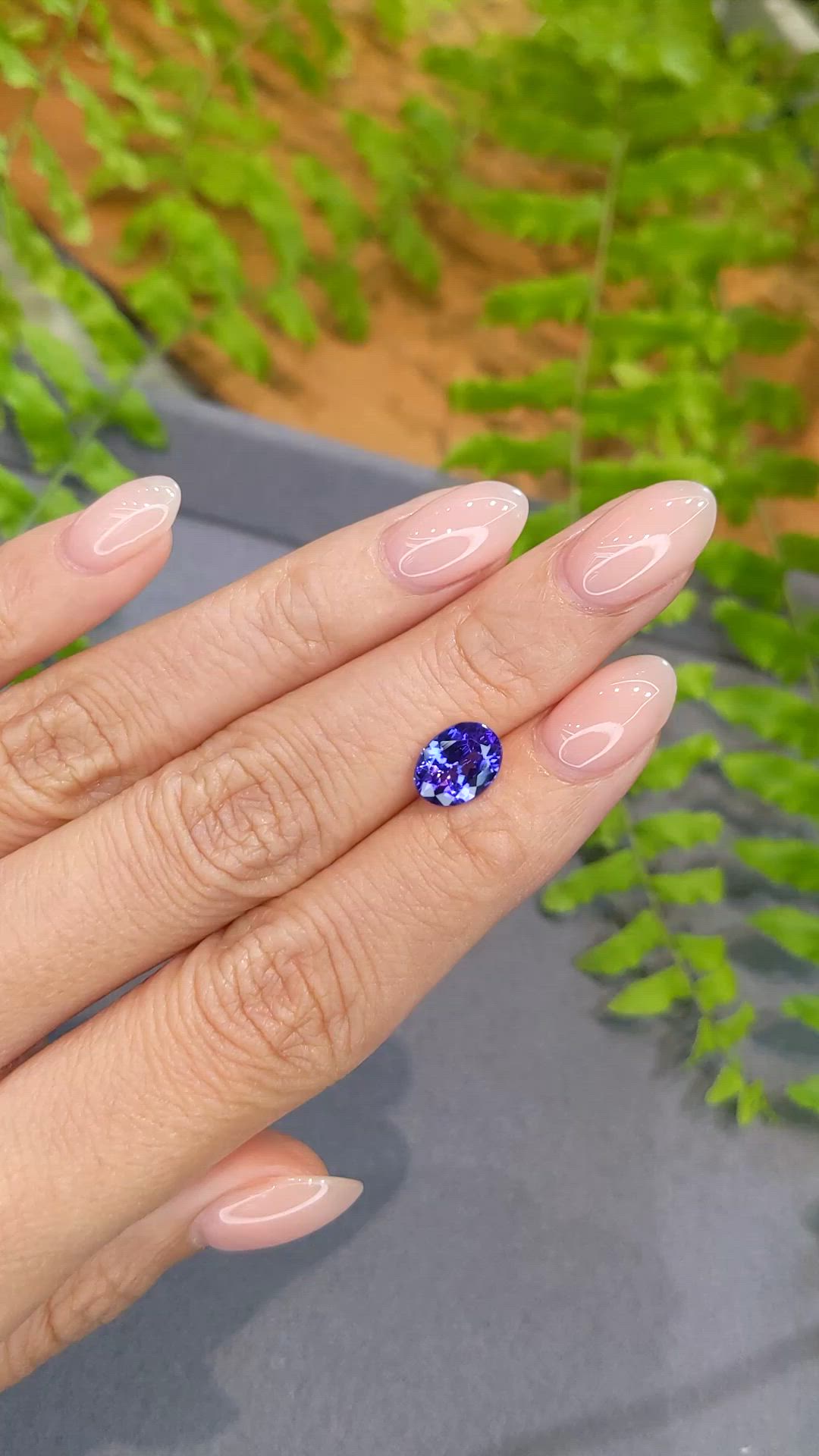 1.84 Ct. Violetish Blue Tanzanite from Tanzania Size Video