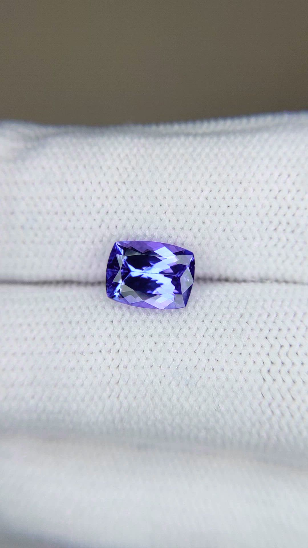1.88 Ct. Violetish Blue Tanzanite from Tanzania Size Video