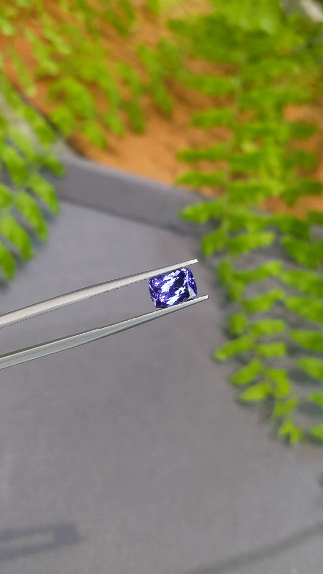 1.88 Ct. Violetish Blue Tanzanite from Tanzania Size Video