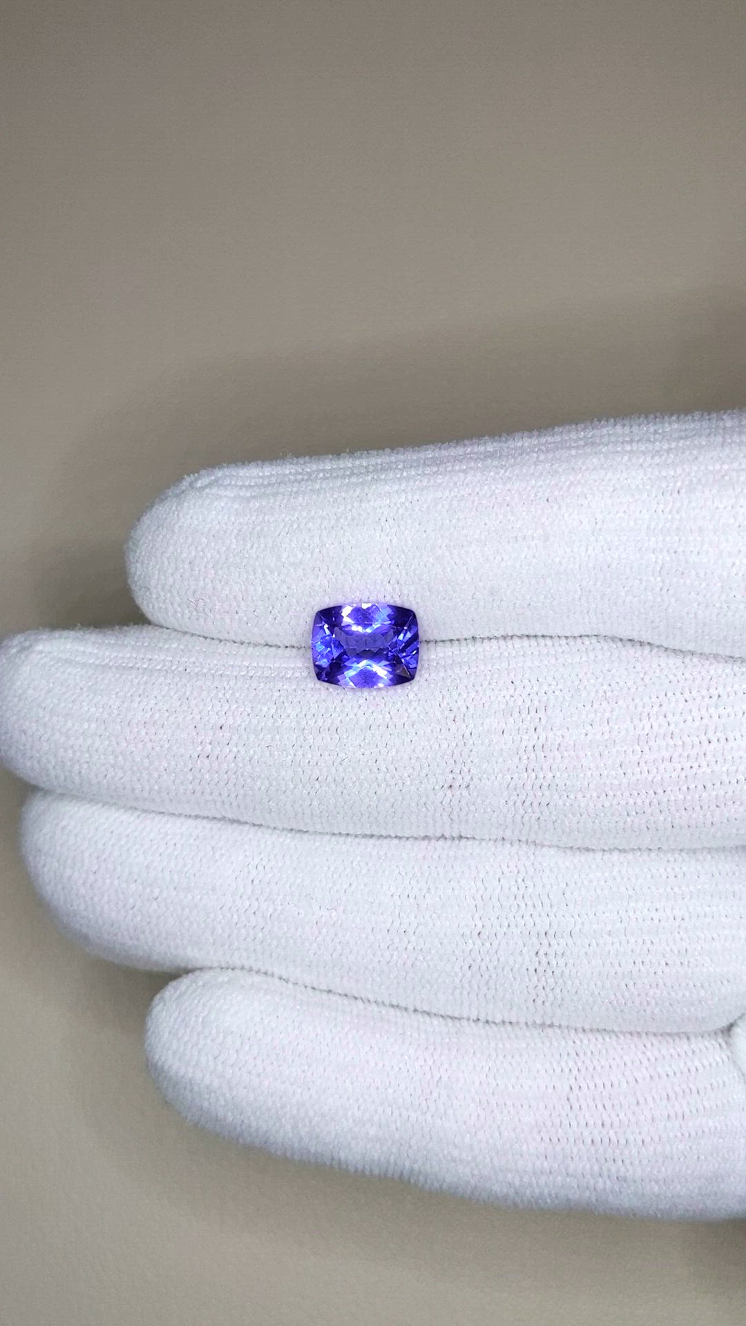 2.35 Ct. Violetish Blue Tanzanite from Tanzania Size Video