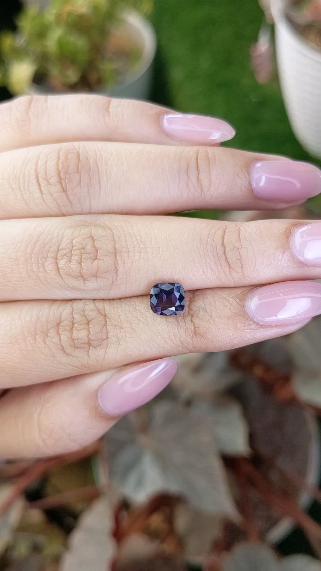 1.35 Ct. Purple Spinel from Ceylon (Sri Lanka) Size Video