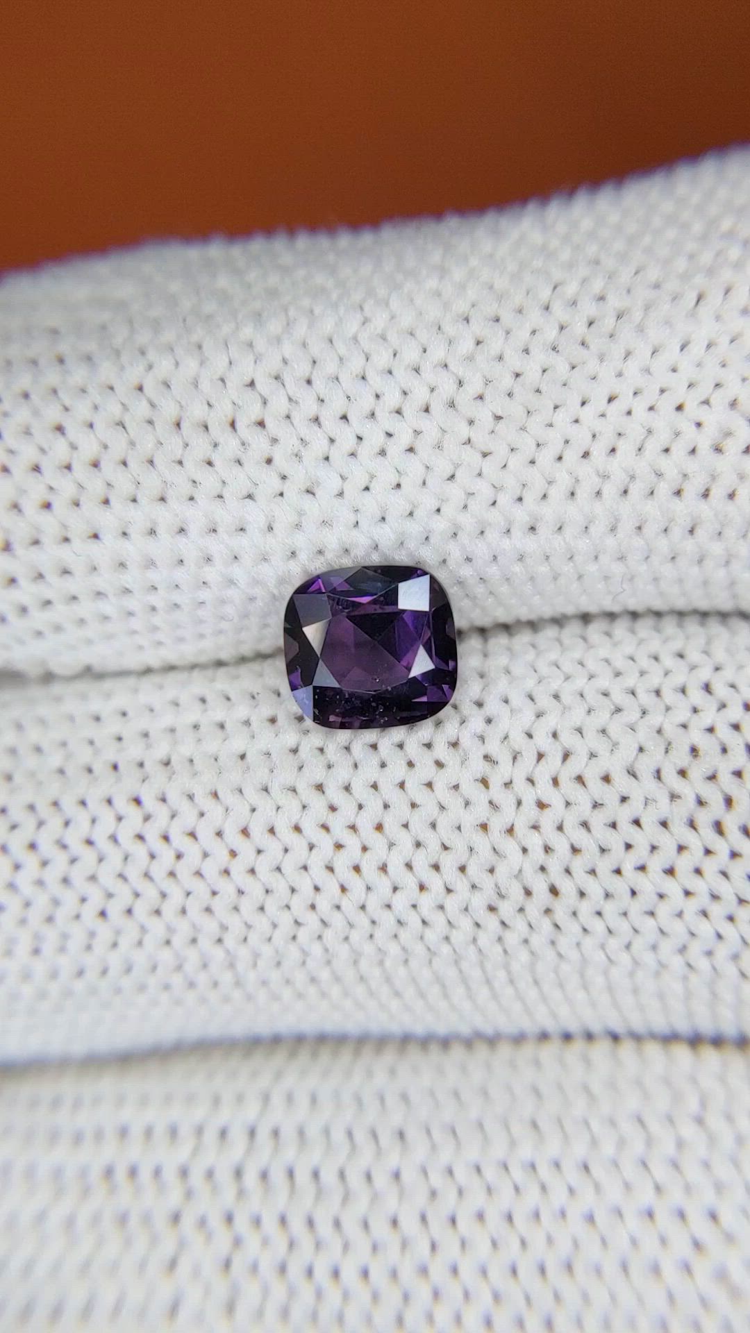 1.35 Ct. Purple Spinel from Ceylon (Sri Lanka) Size Video