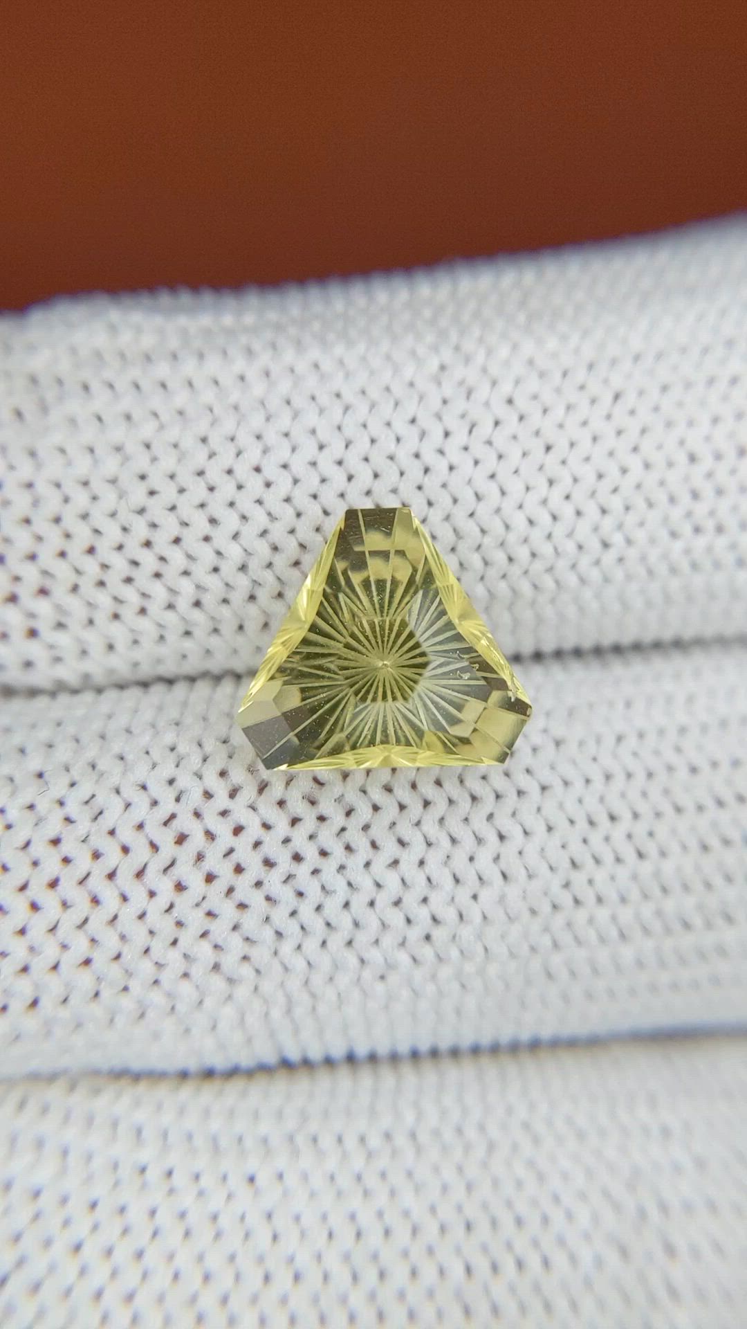 3.79 Ct. Lemon Quartz from Madagascar Size Video