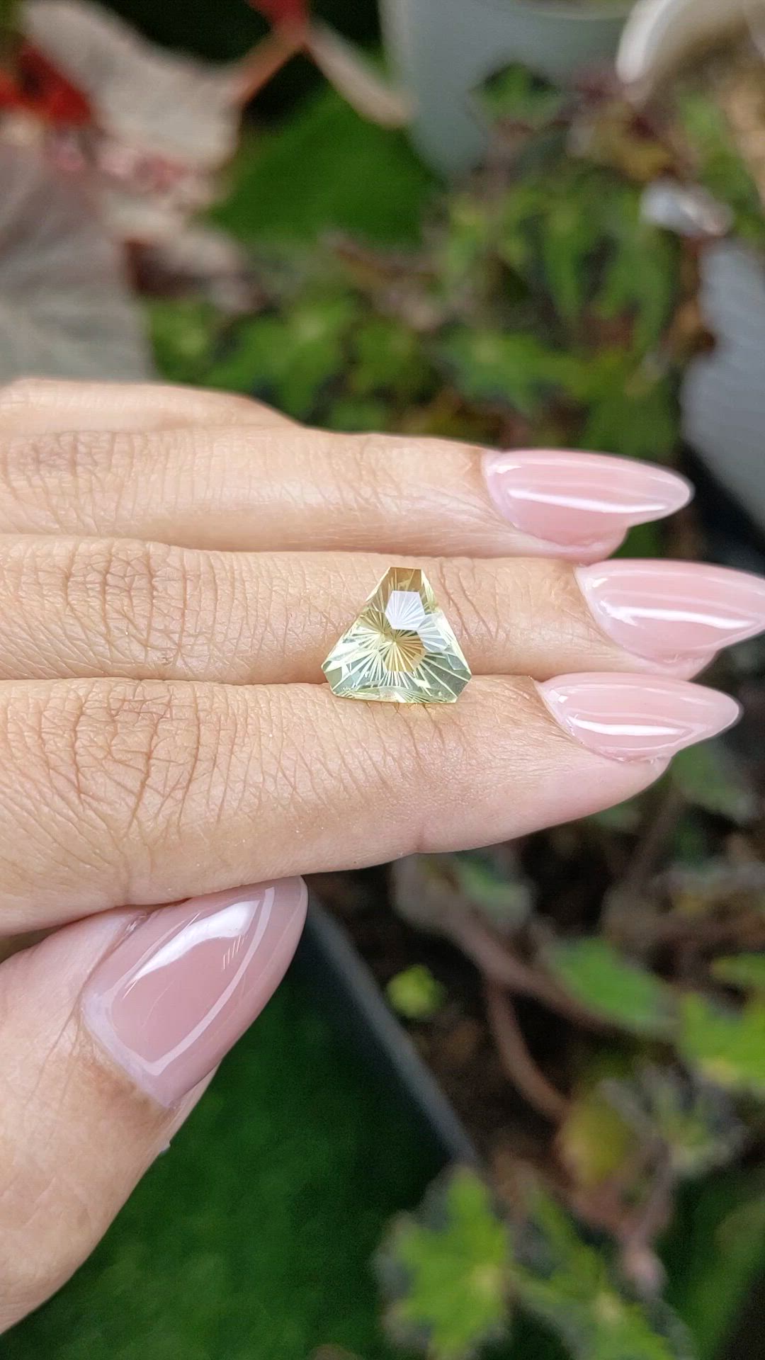 3.79 Ct. Lemon Quartz from Madagascar Size Video