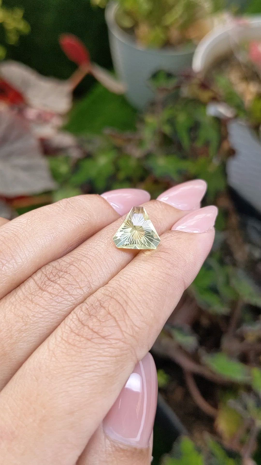 3.79 Ct. Lemon Quartz from Madagascar Size Video