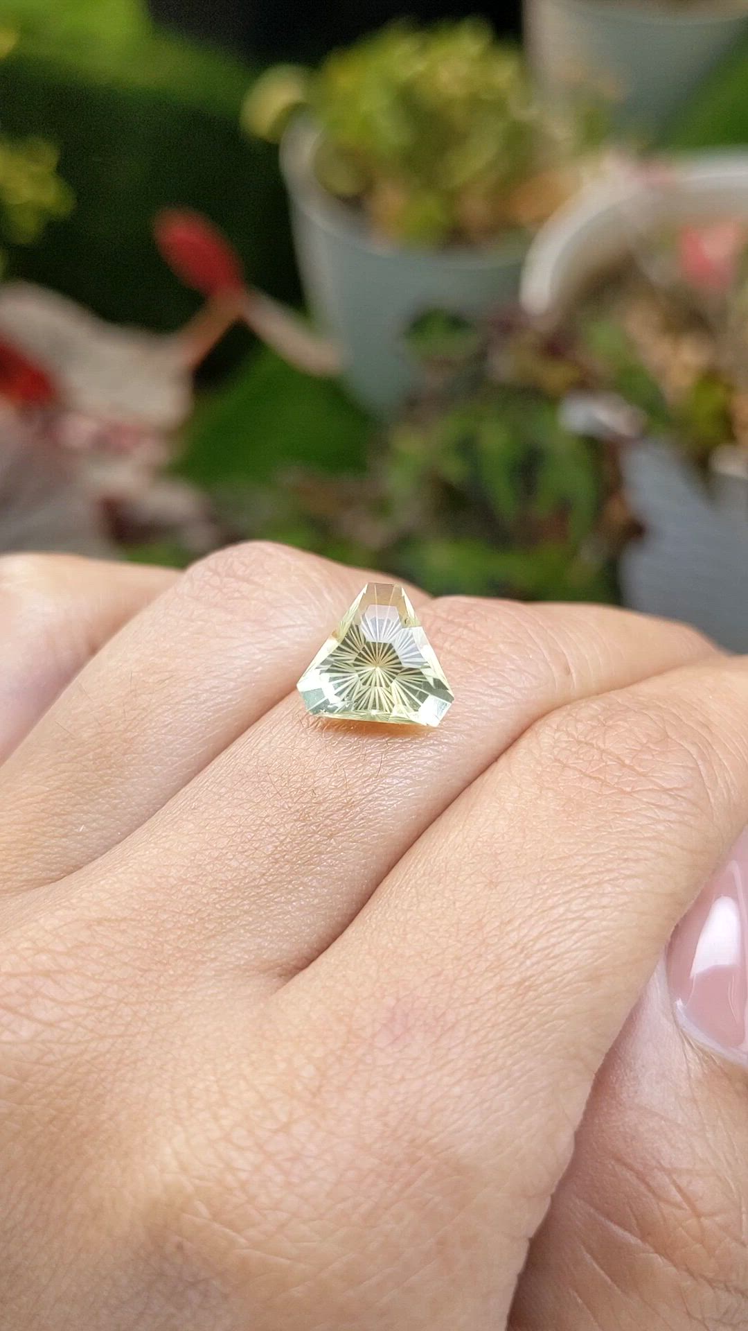 3.79 Ct. Lemon Quartz from Madagascar Size Video