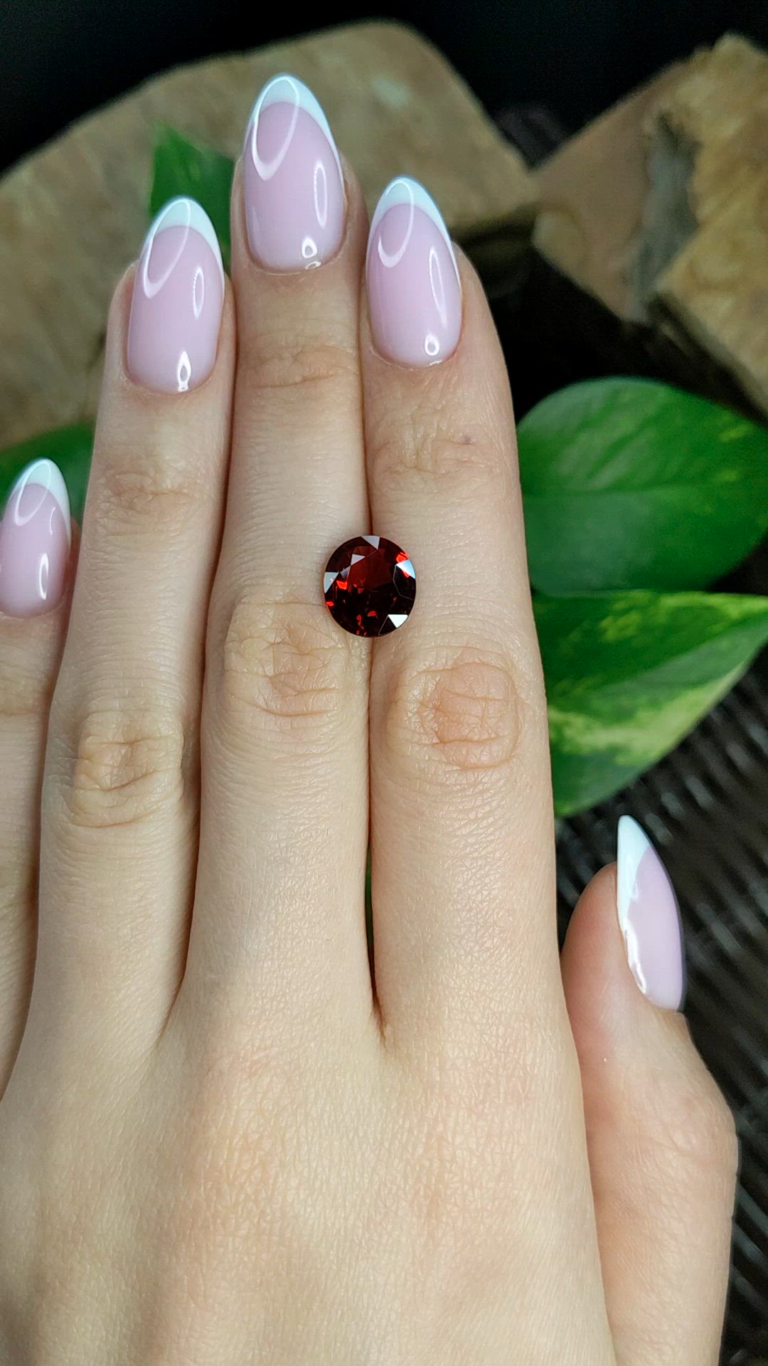 3.37 Ct. Orangish Red Spinel from Vietnam Size Video