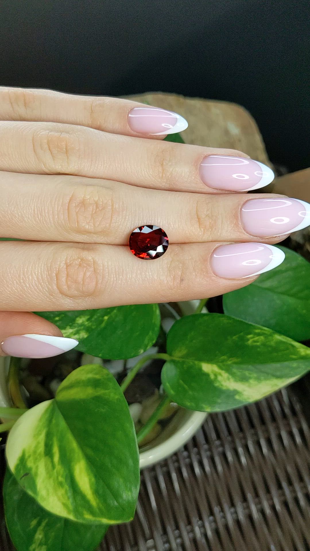 3.37 Ct. Orangish Red Spinel from Vietnam Size Video