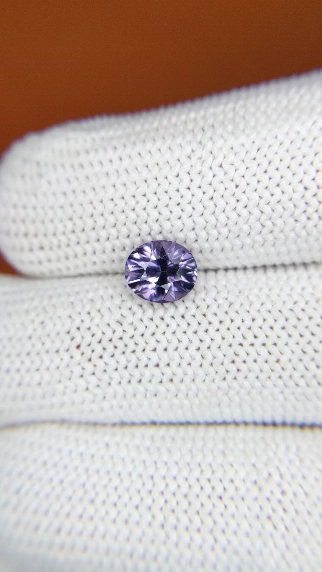 1.25 Ct. Purple Spinel from Ceylon (Sri Lanka) Size Video