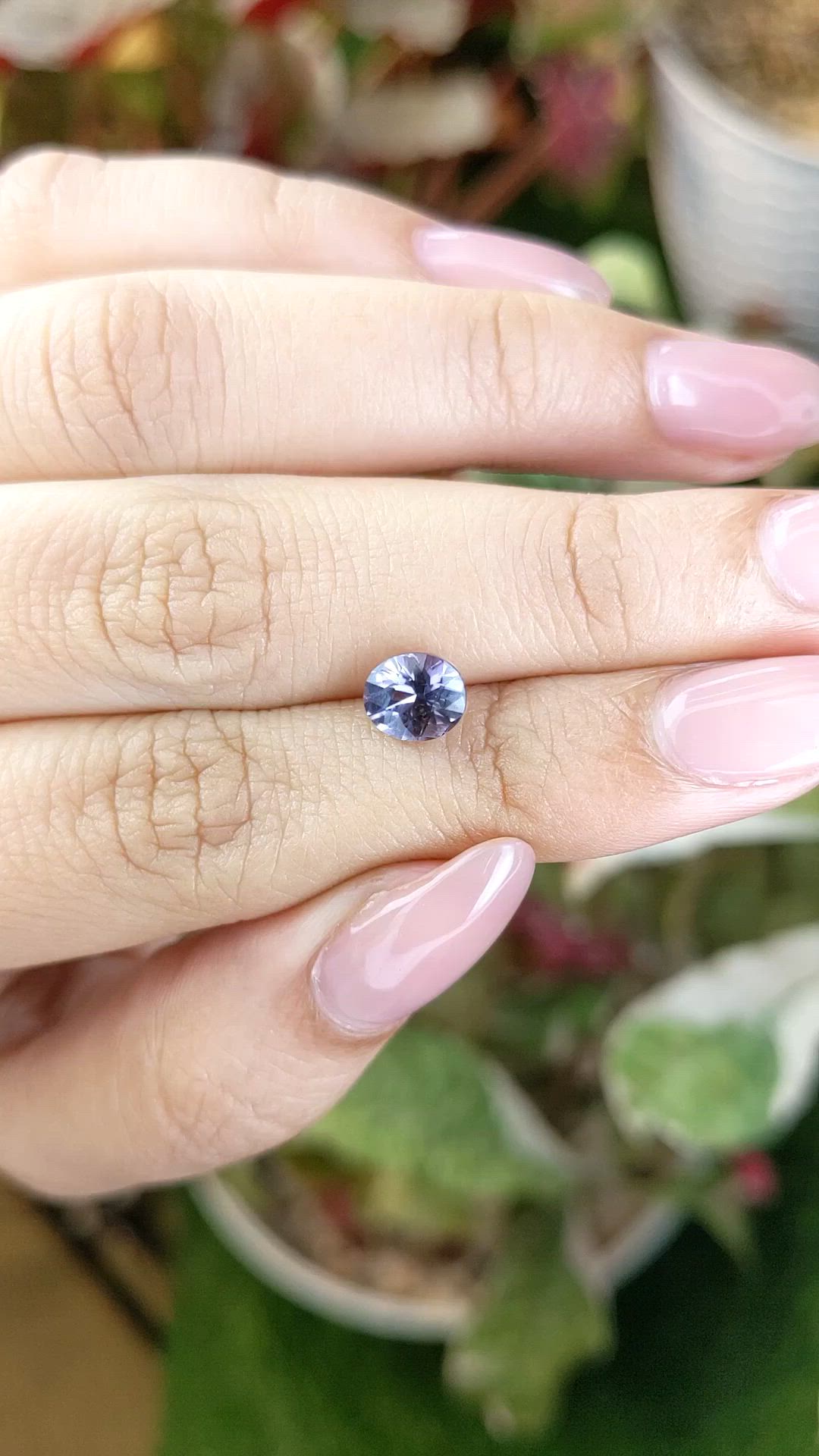 1.25 Ct. Purple Spinel from Ceylon (Sri Lanka) Size Video
