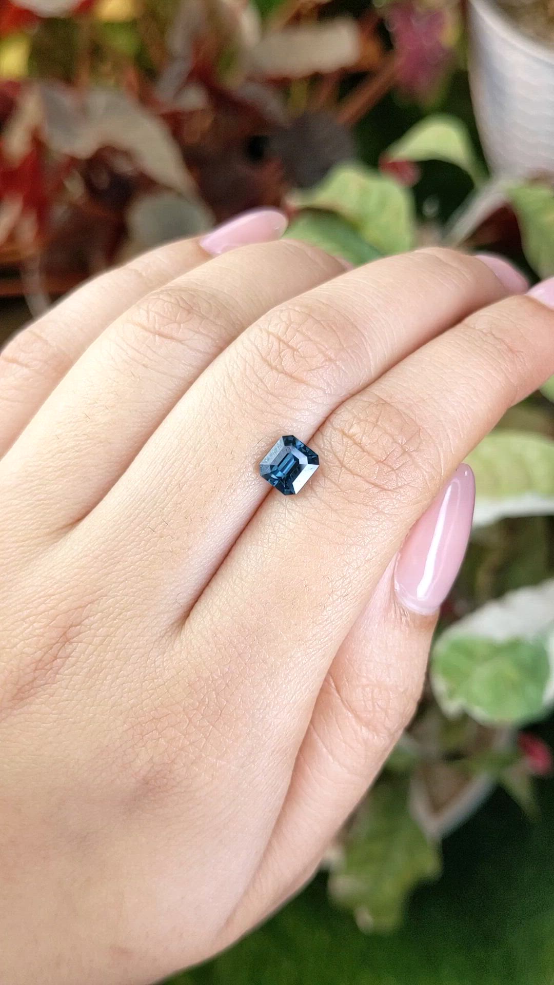 1.39 Ct. Greenish Blue Spinel from Ceylon (Sri Lanka) Size Video