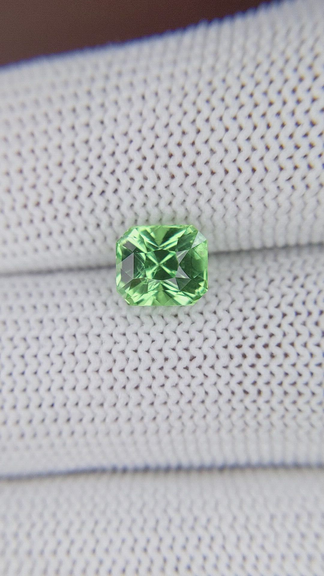 2.26 Ct. Green Grossular Garnet from Tanzania Size Video