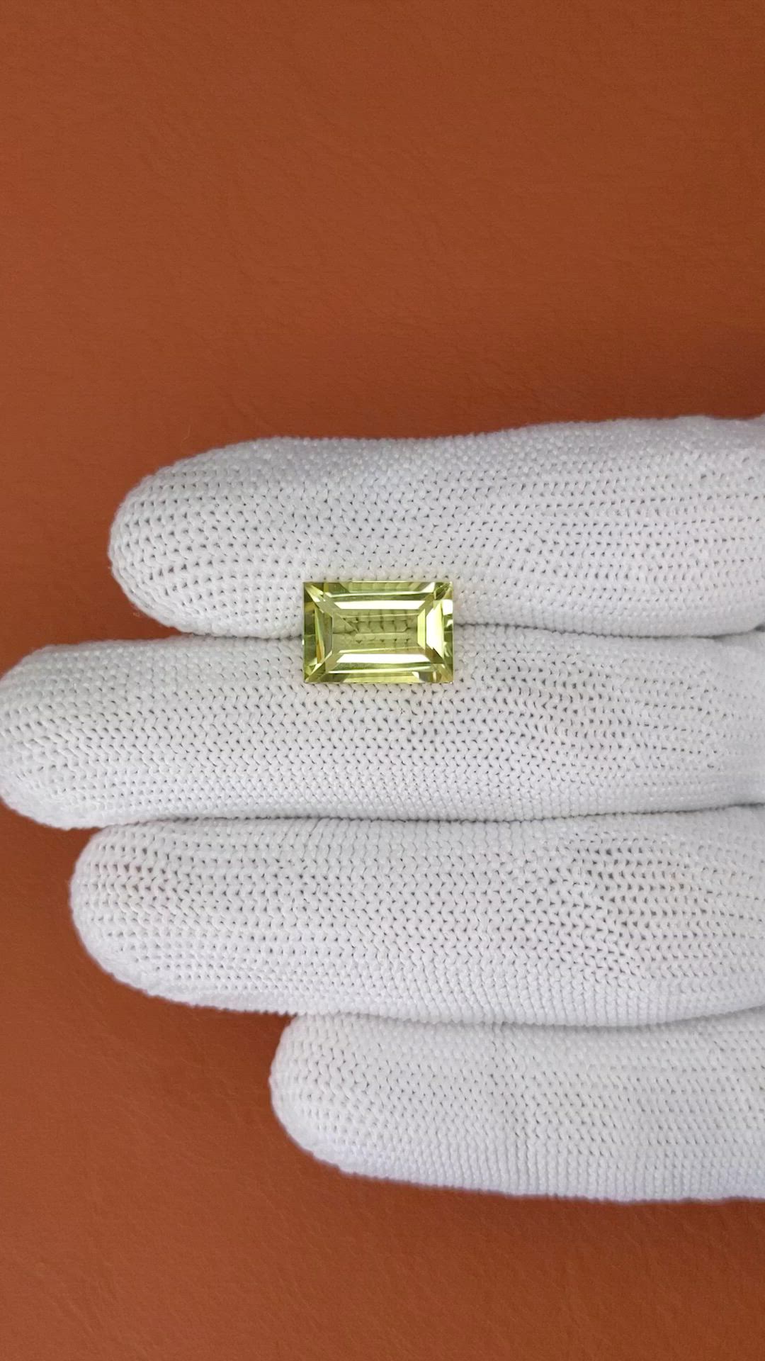 4.85 Ct. Lemon Quartz from Madagascar Size Video