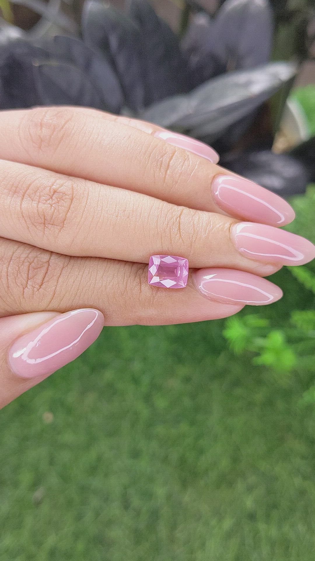 2.08 Ct. Pink Spinel from Tanzania Size Video