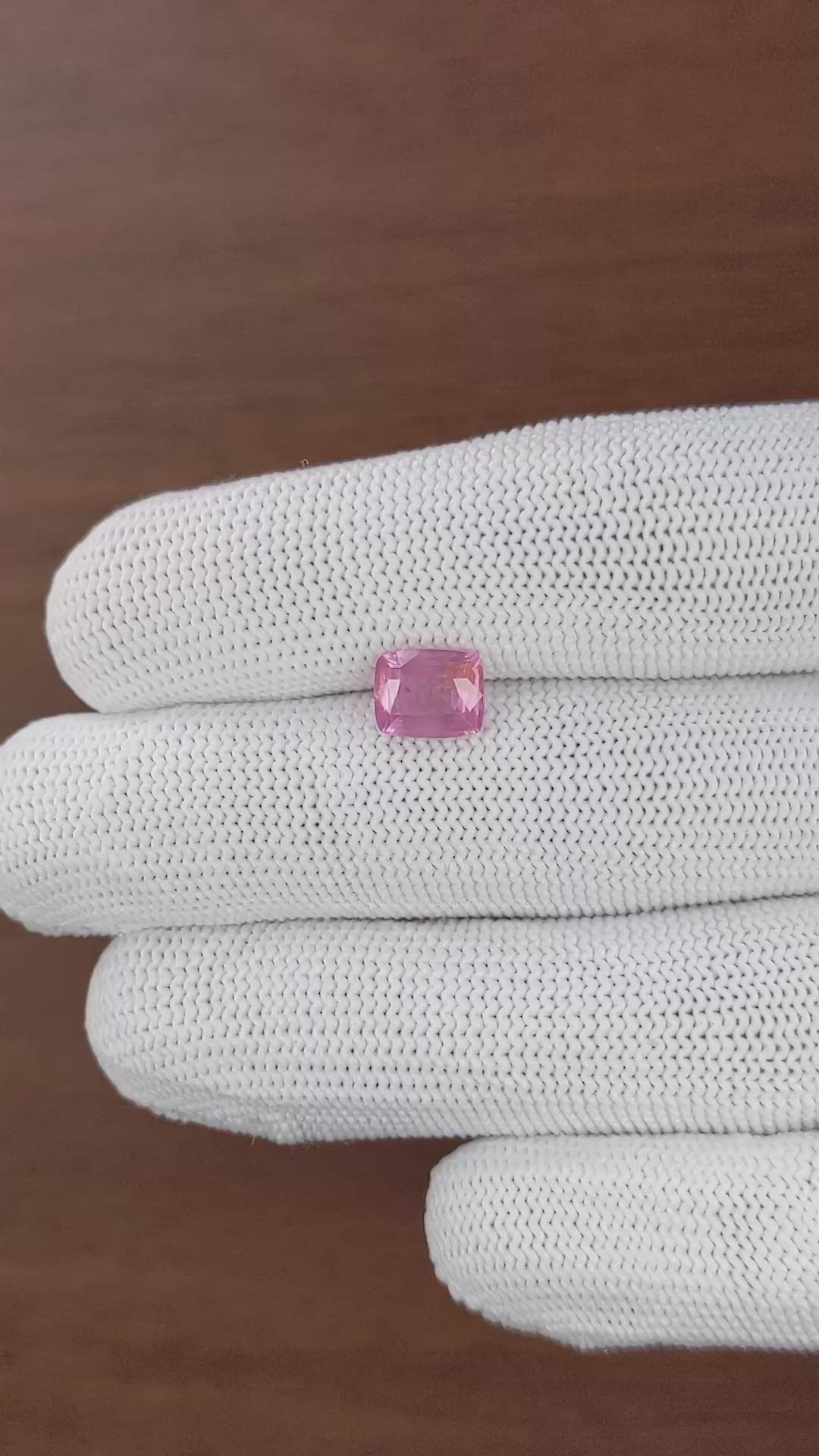 2.08 Ct. Pink Spinel from Tanzania Size Video