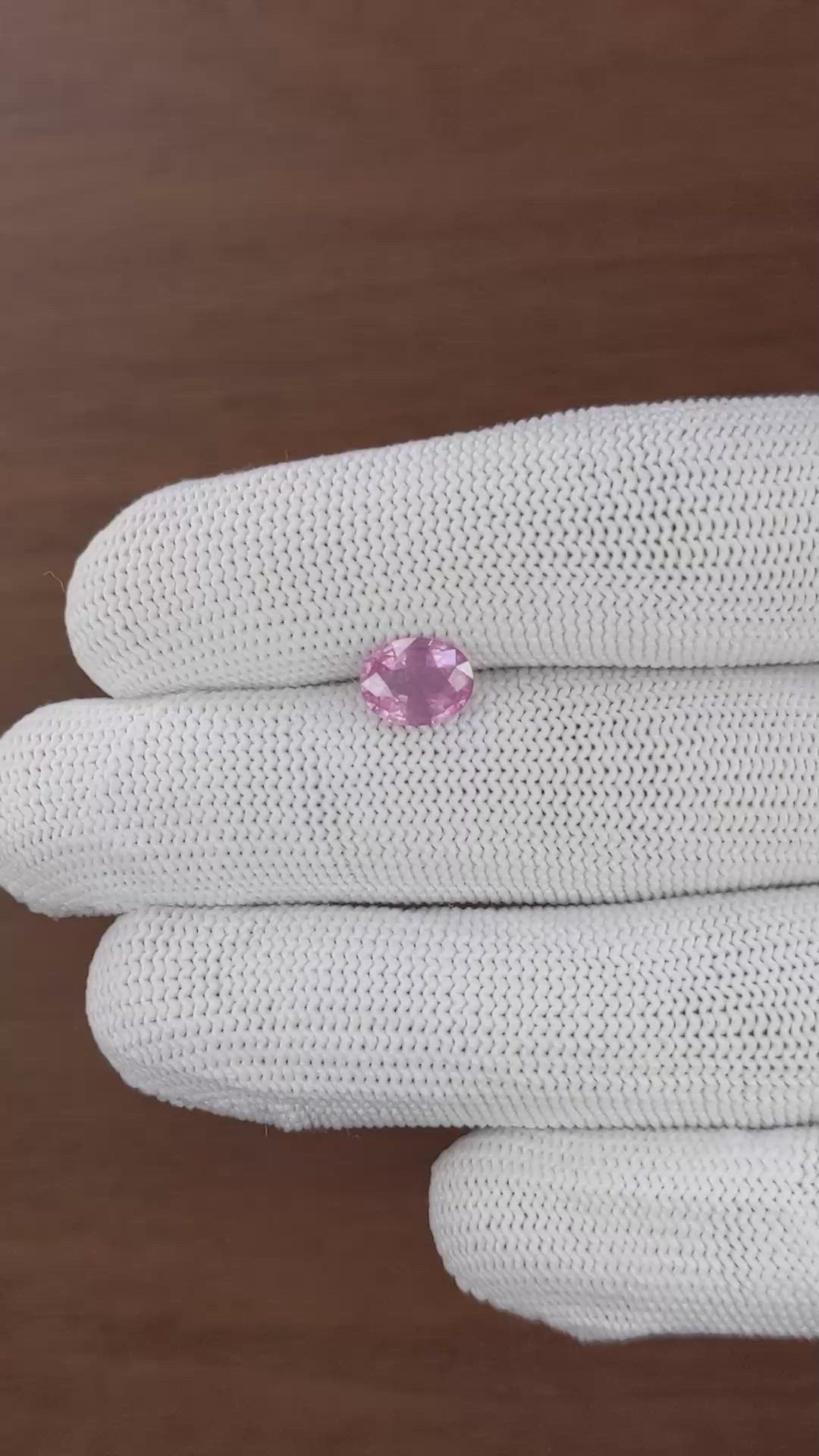 1.55 Ct. Pink Spinel from Tanzania Size Video