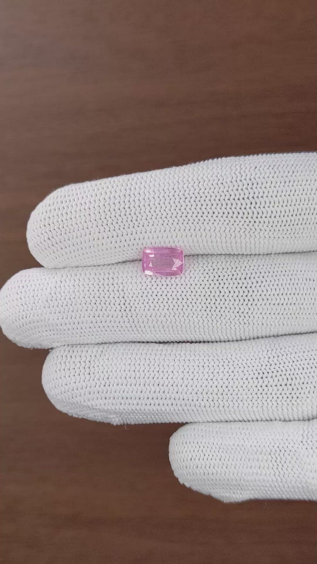 1.37 Ct. Pink Spinel from Tanzania Size Video