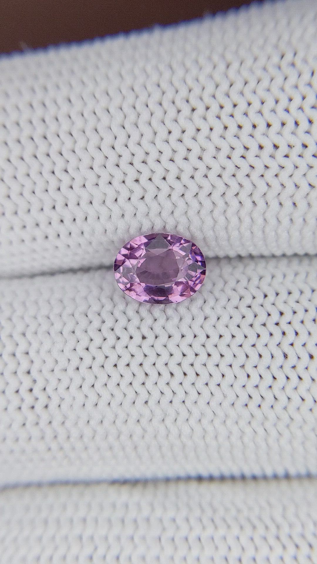 0.99 Ct. Pinkish Purple Spinel from Tanzania Size Video