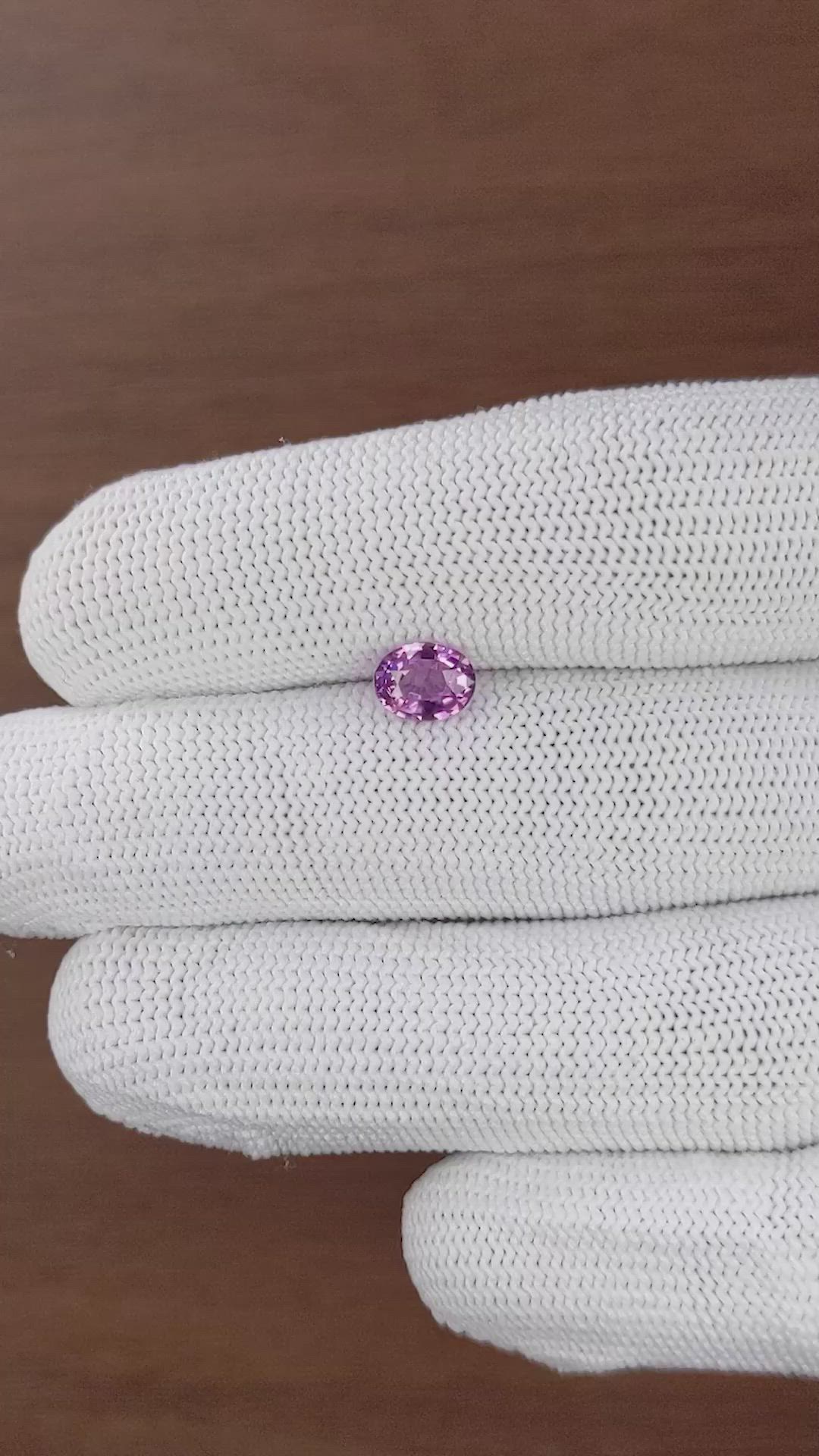 0.99 Ct. Pinkish Purple Spinel from Tanzania Size Video