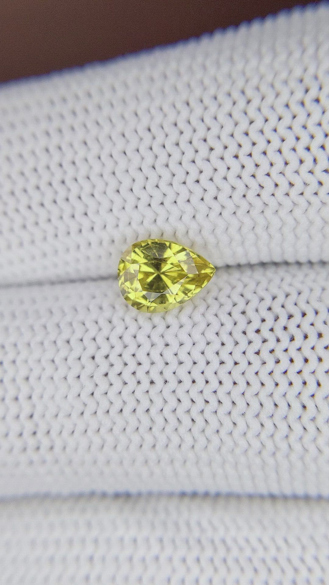 1.20 Ct. Greenish Yellow Chrysoberyl from Ceylon (Sri Lanka) Size Video