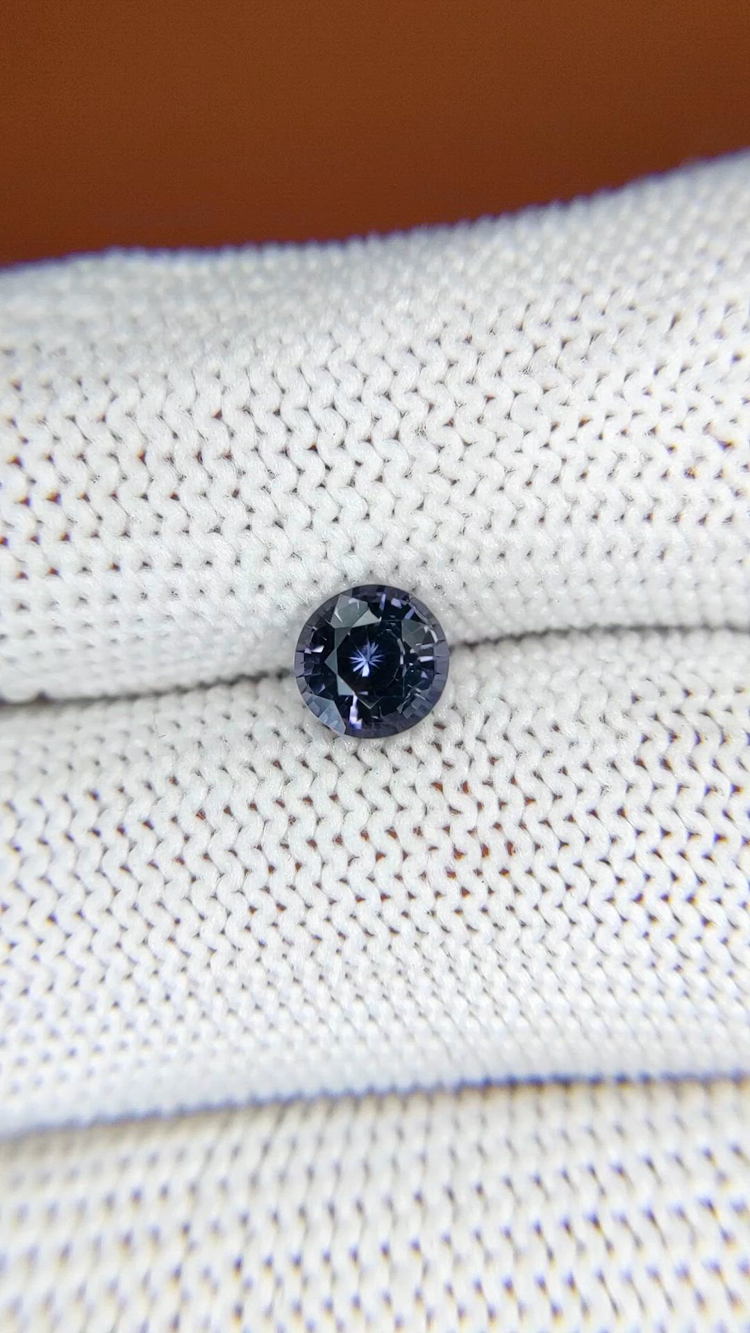 0.94 Ct. Purplish Blue Spinel from Ceylon (Sri Lanka) Size Video