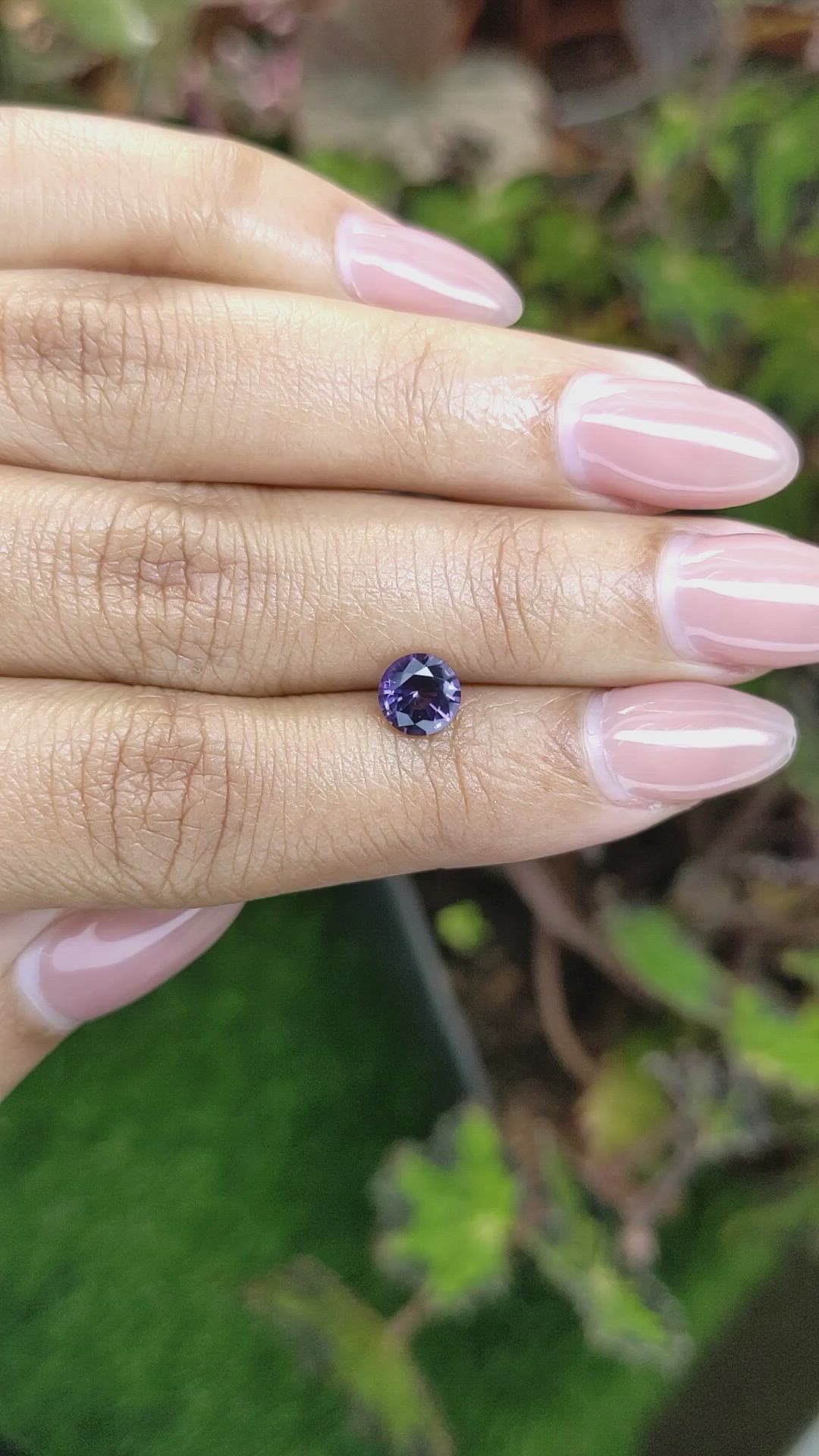 0.95 Ct. Purple Spinel from Ceylon (Sri Lanka) Size Video