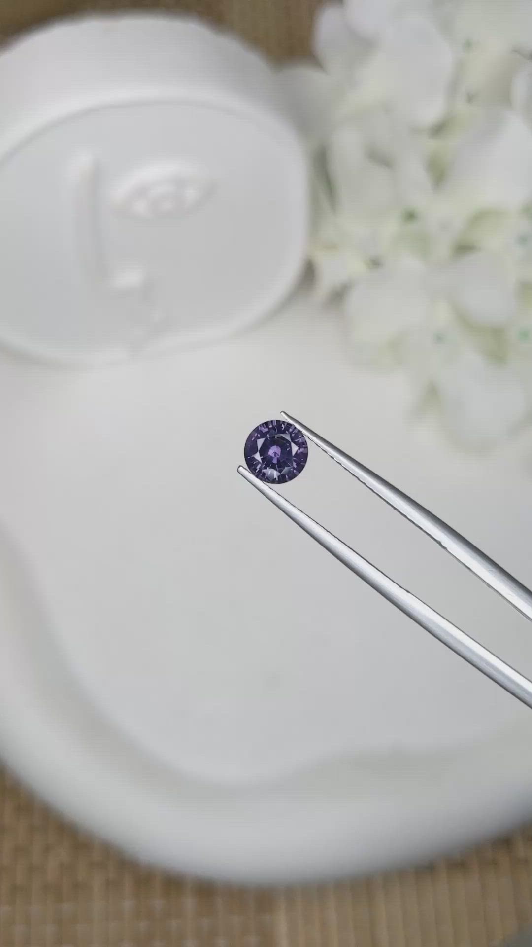 0.95 Ct. Purple Spinel from Ceylon (Sri Lanka) Size Video